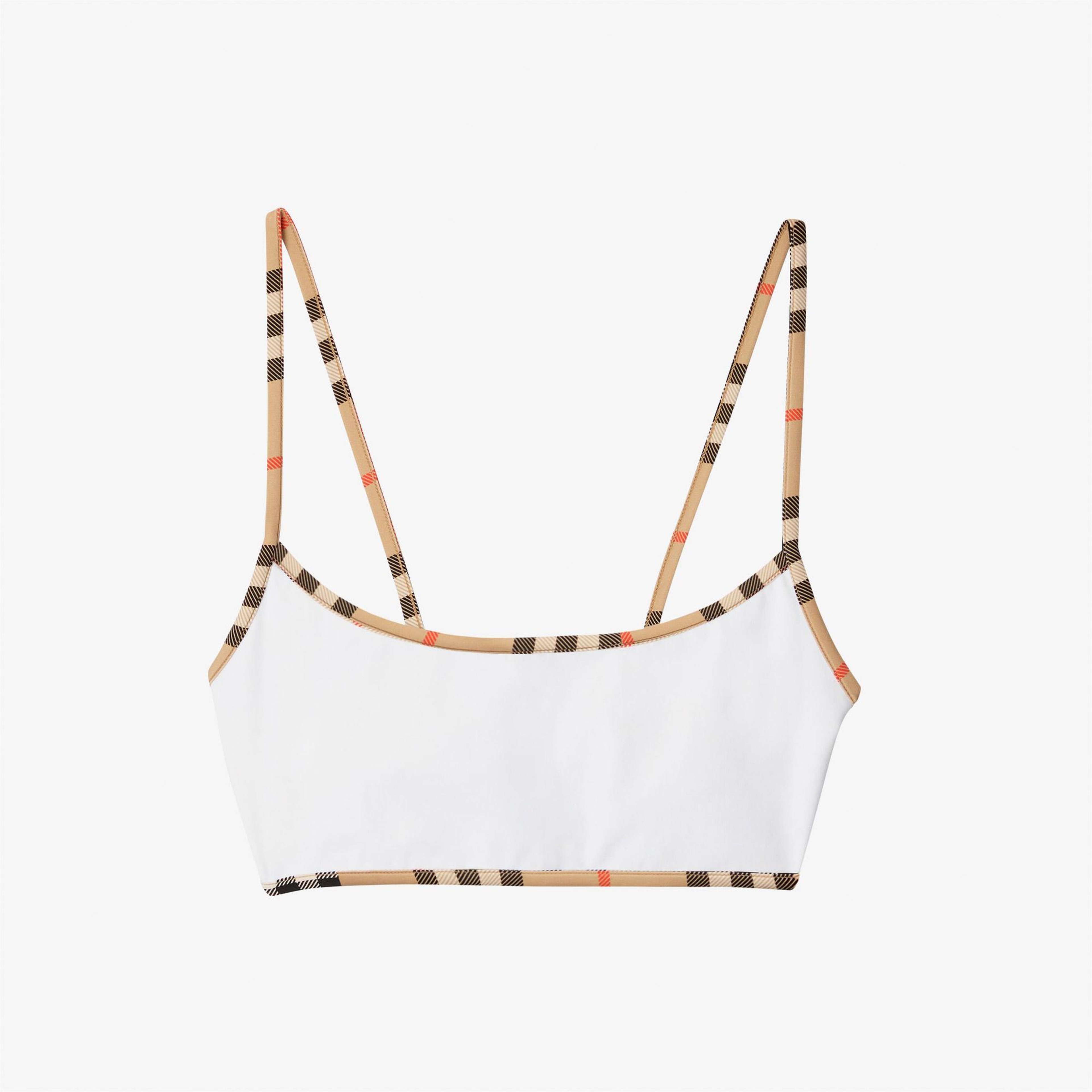 Burberry Starla Kadın Beyaz Bikini Üstü