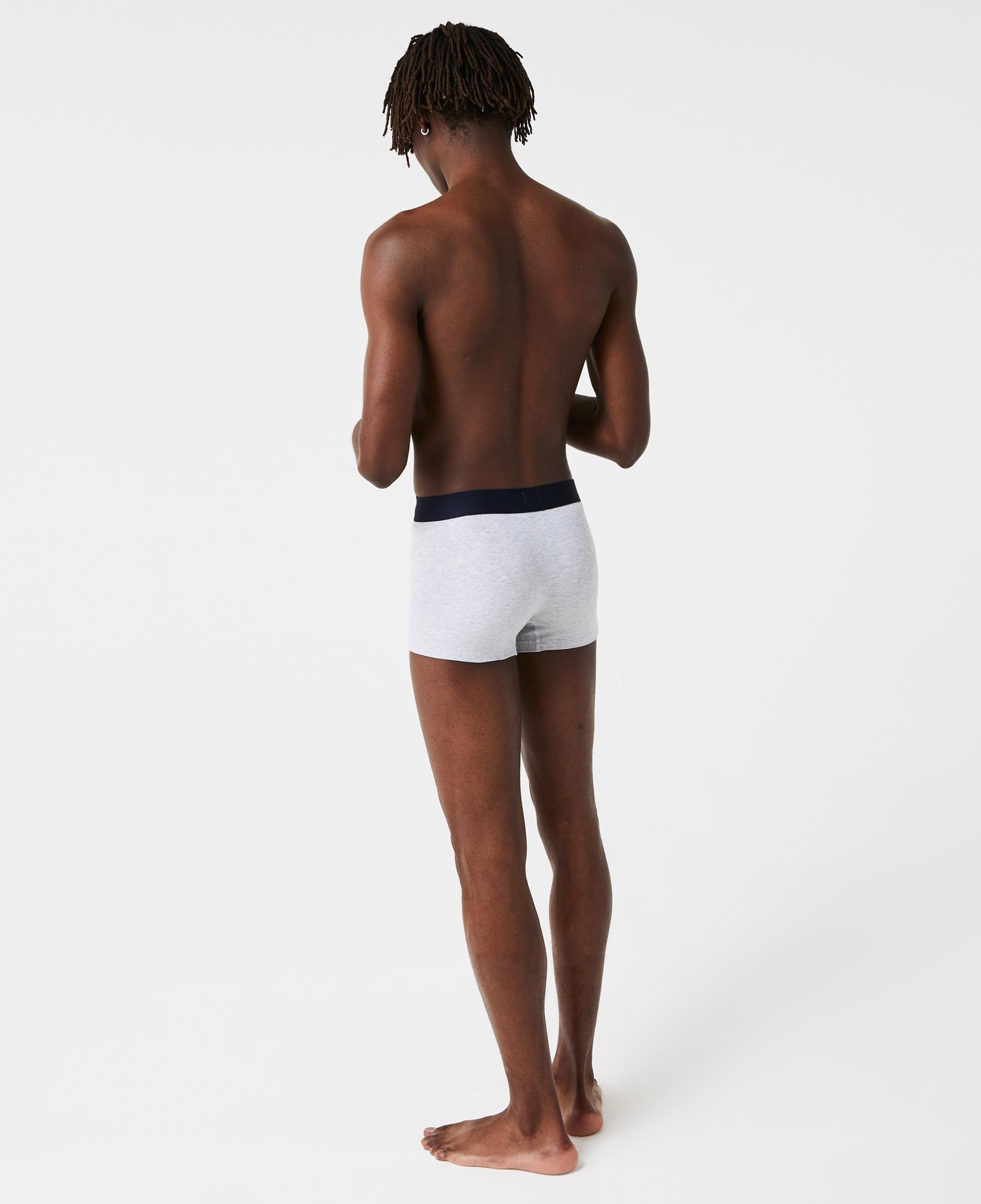 Lacoste Erkek Desenli 3'lü Lacivert Boxer