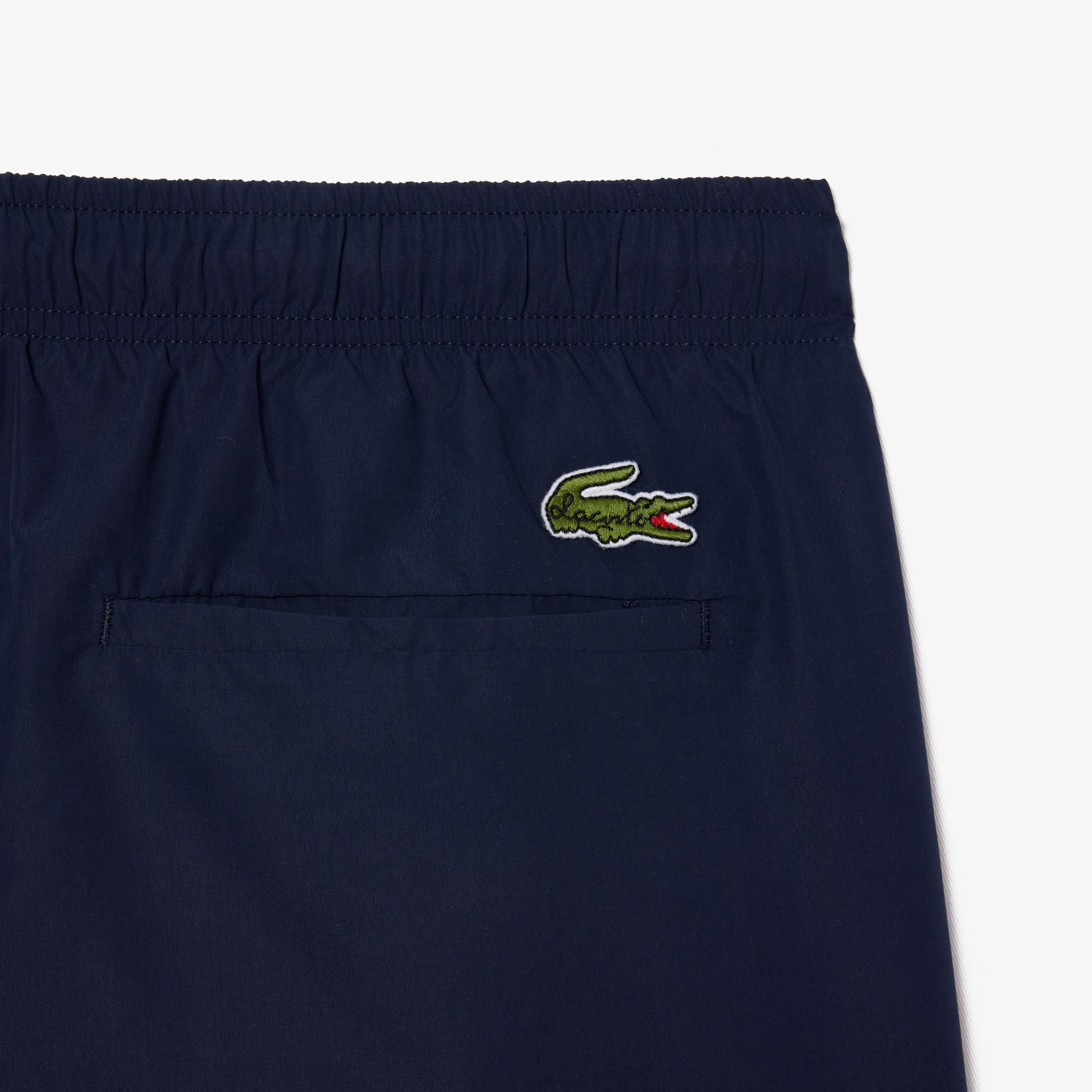 Lacoste Erkek Baskılı Lacivert Deniz Şortu