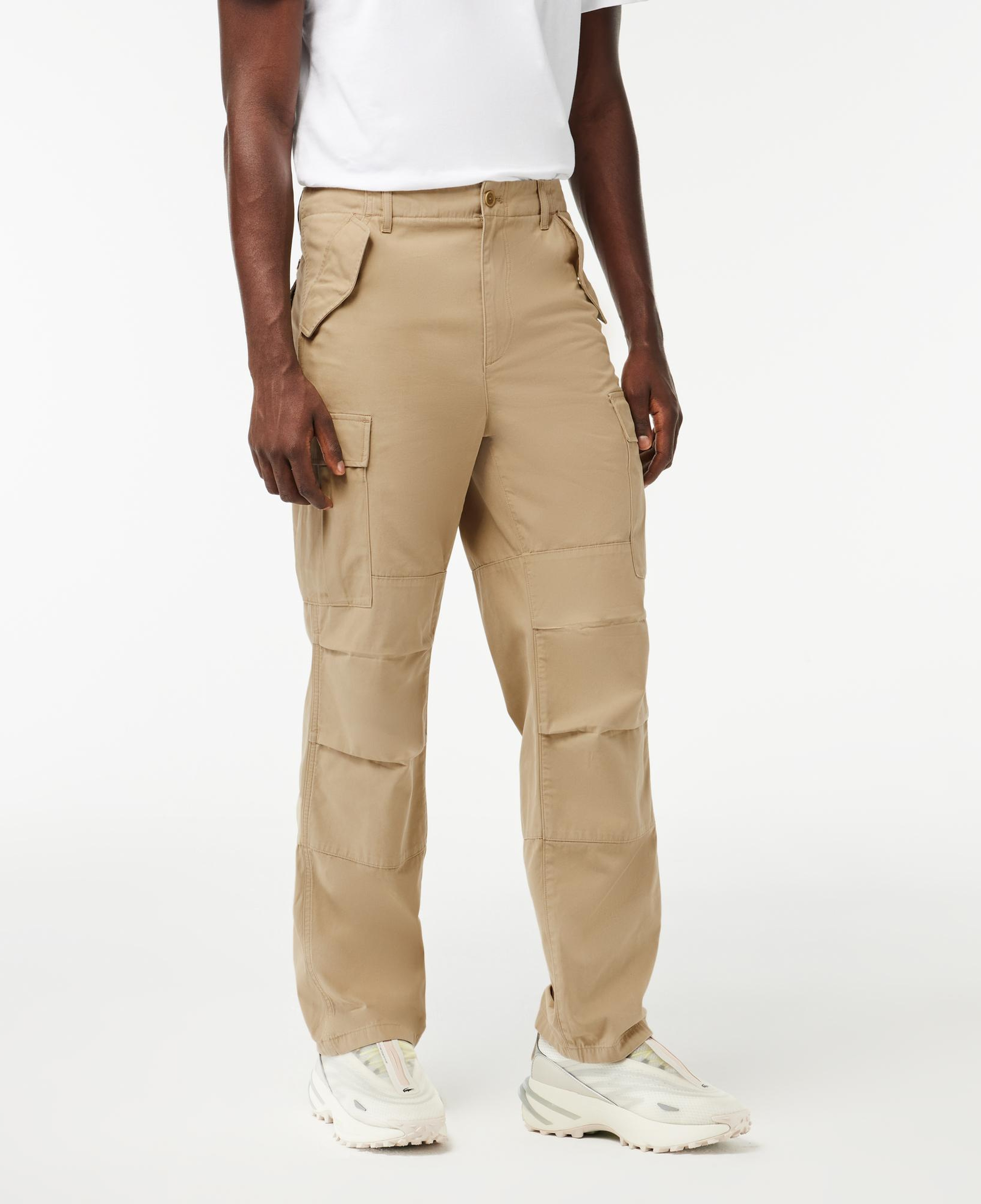 Erkek Straight Fit Bej Pantolon