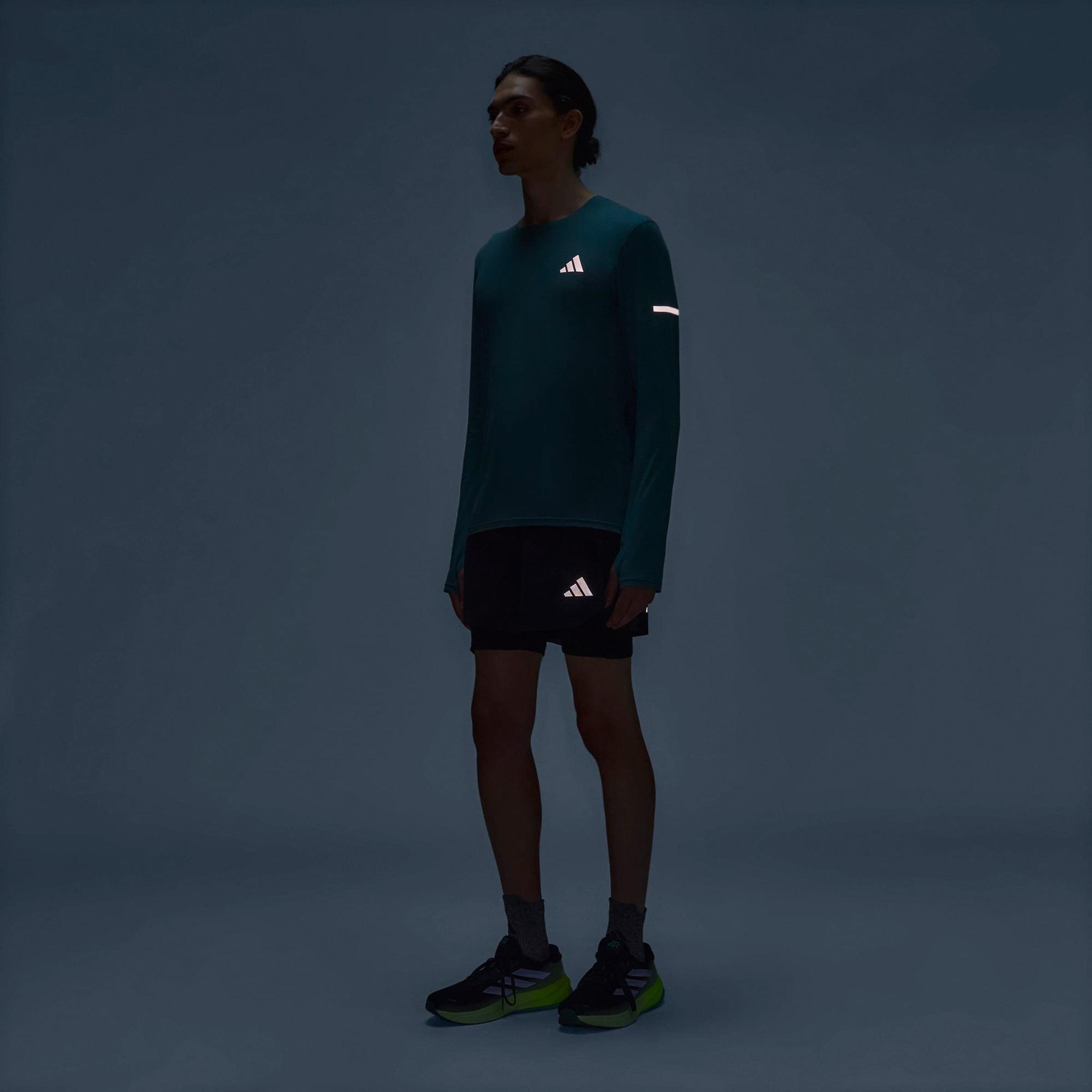 adidas Adi365 Running Climacool+ Erkek Yeşil Koşu Sweatshirt