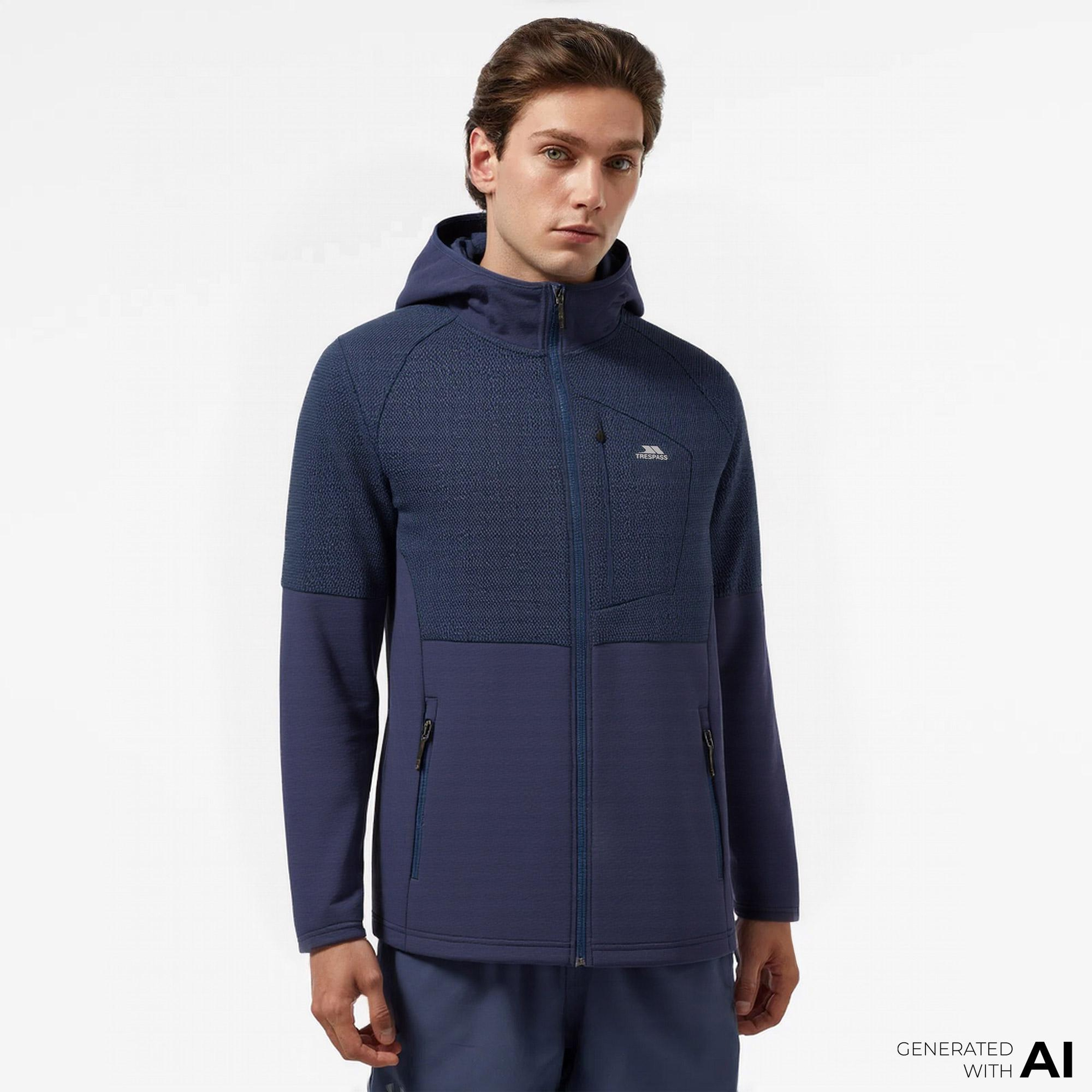 Trespass Bani Active Erkek Mavi Günlük Sweatshirt