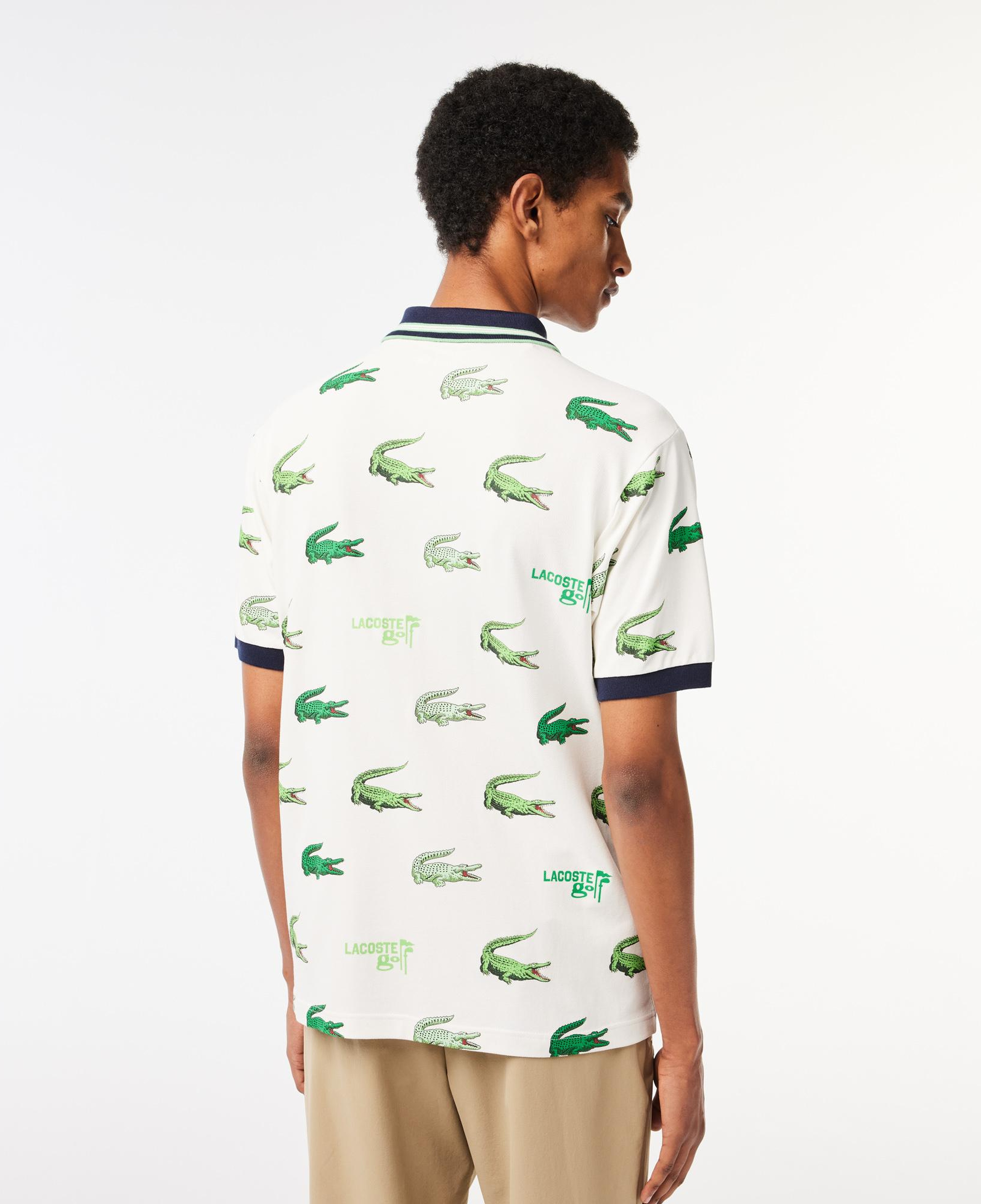 SPORT Erkek Classic Fit Baskılı Beyaz Polo
