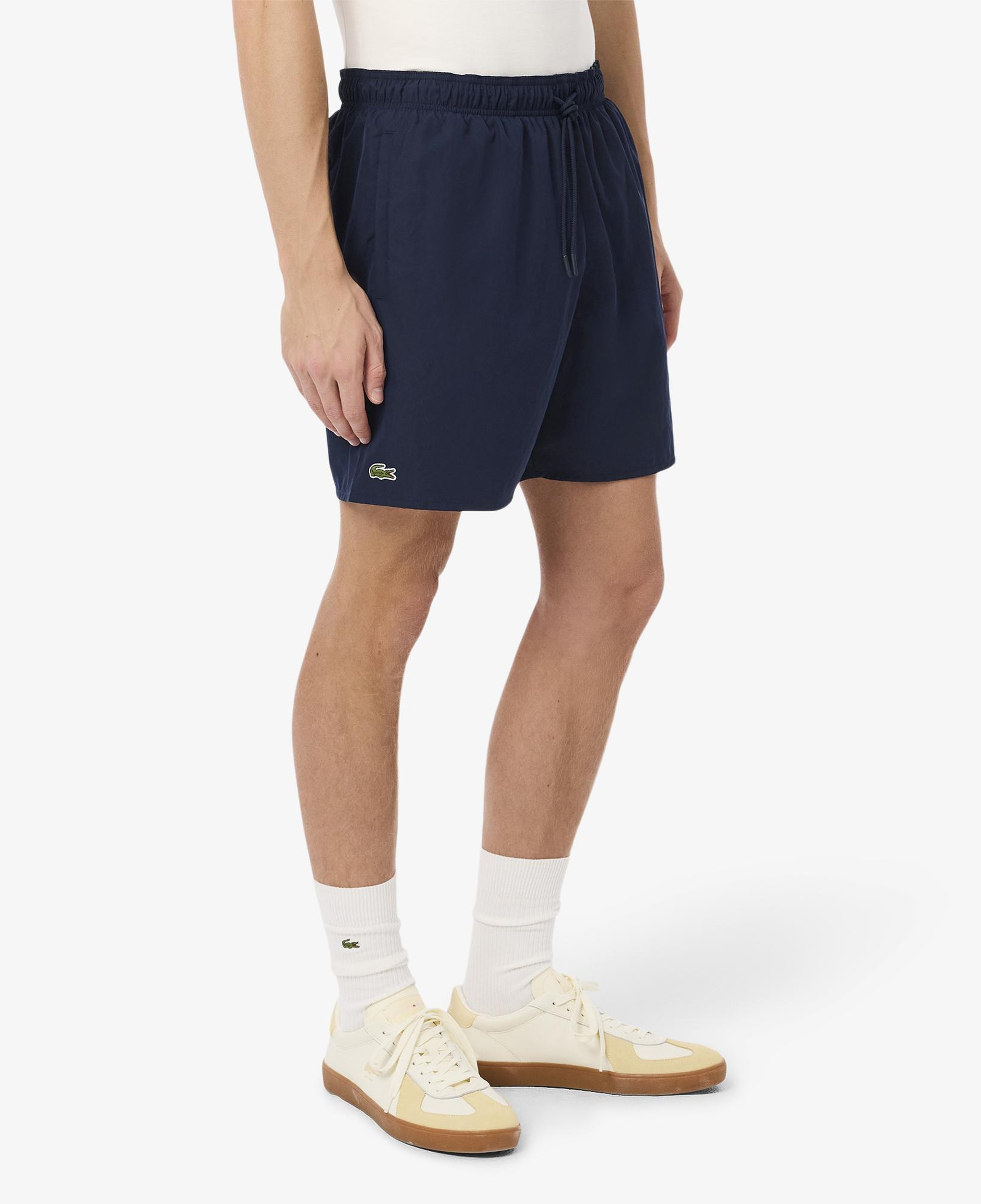 Lacoste Mid Length Monocrome Erkek Lacivert Deniz Şortu