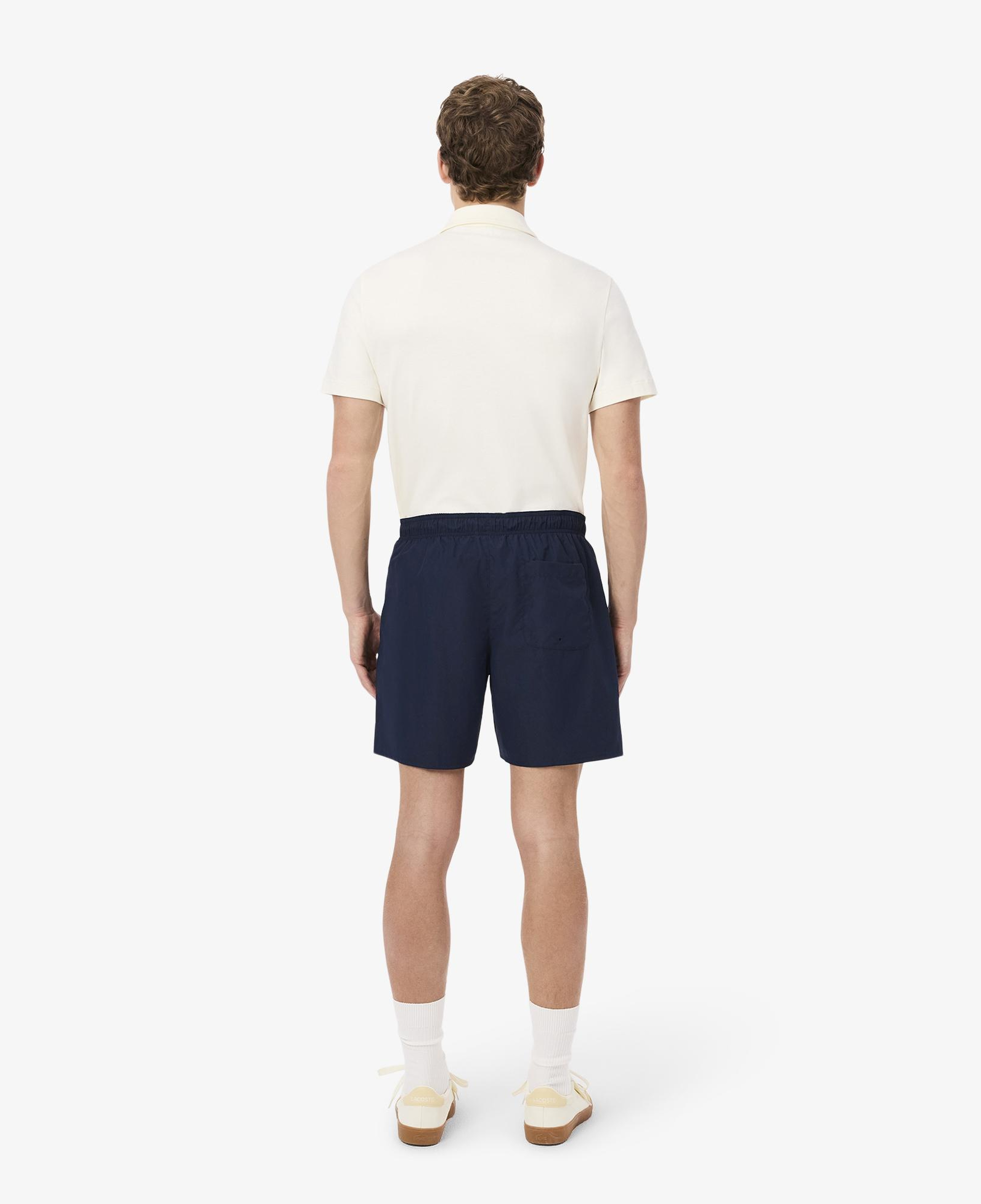 Lacoste Mid Length Monocrome Erkek Lacivert Deniz Şortu