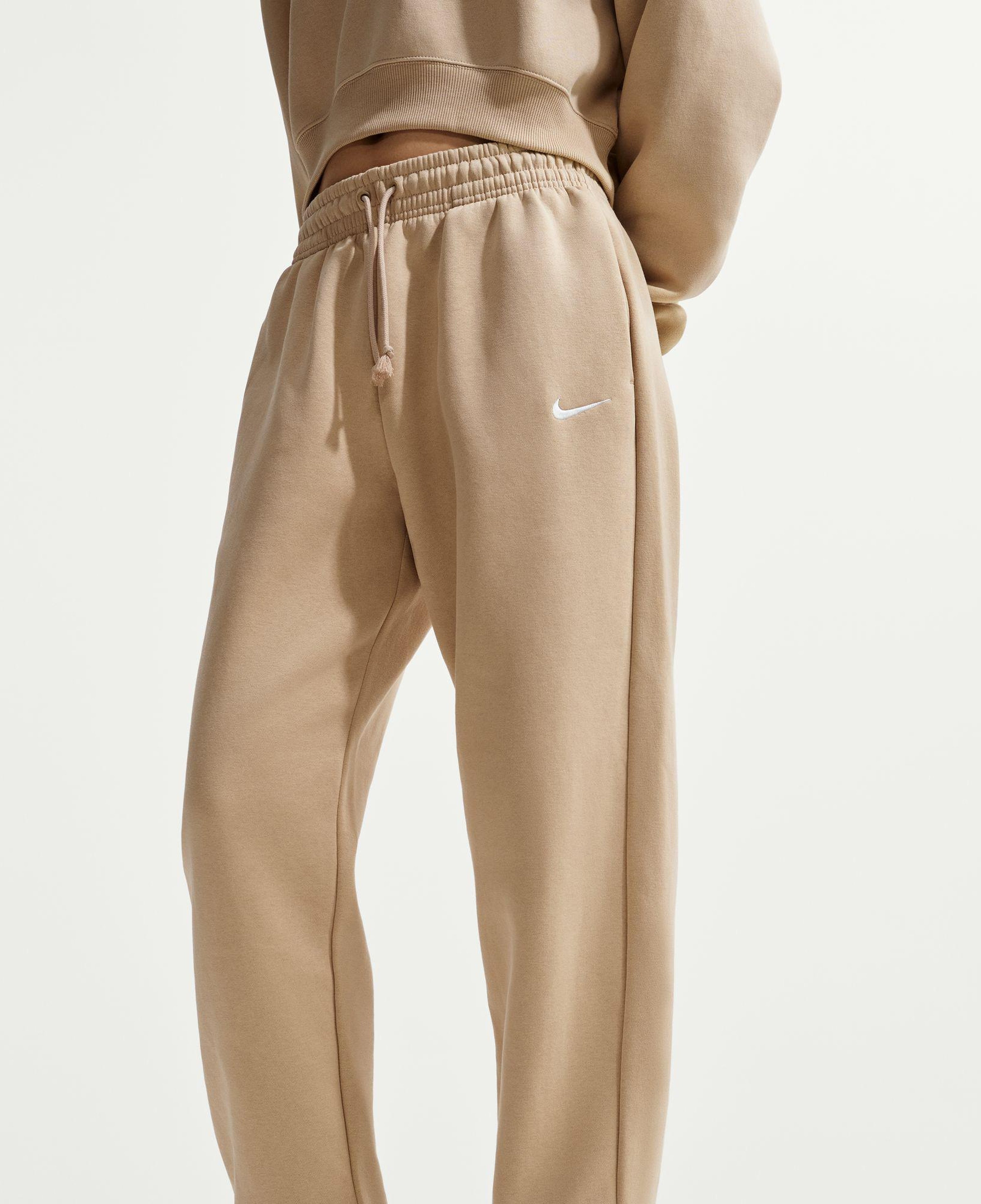 Nike Sportswear Phoenix Fleece High Rise Kadın Bej Eşofman Altı