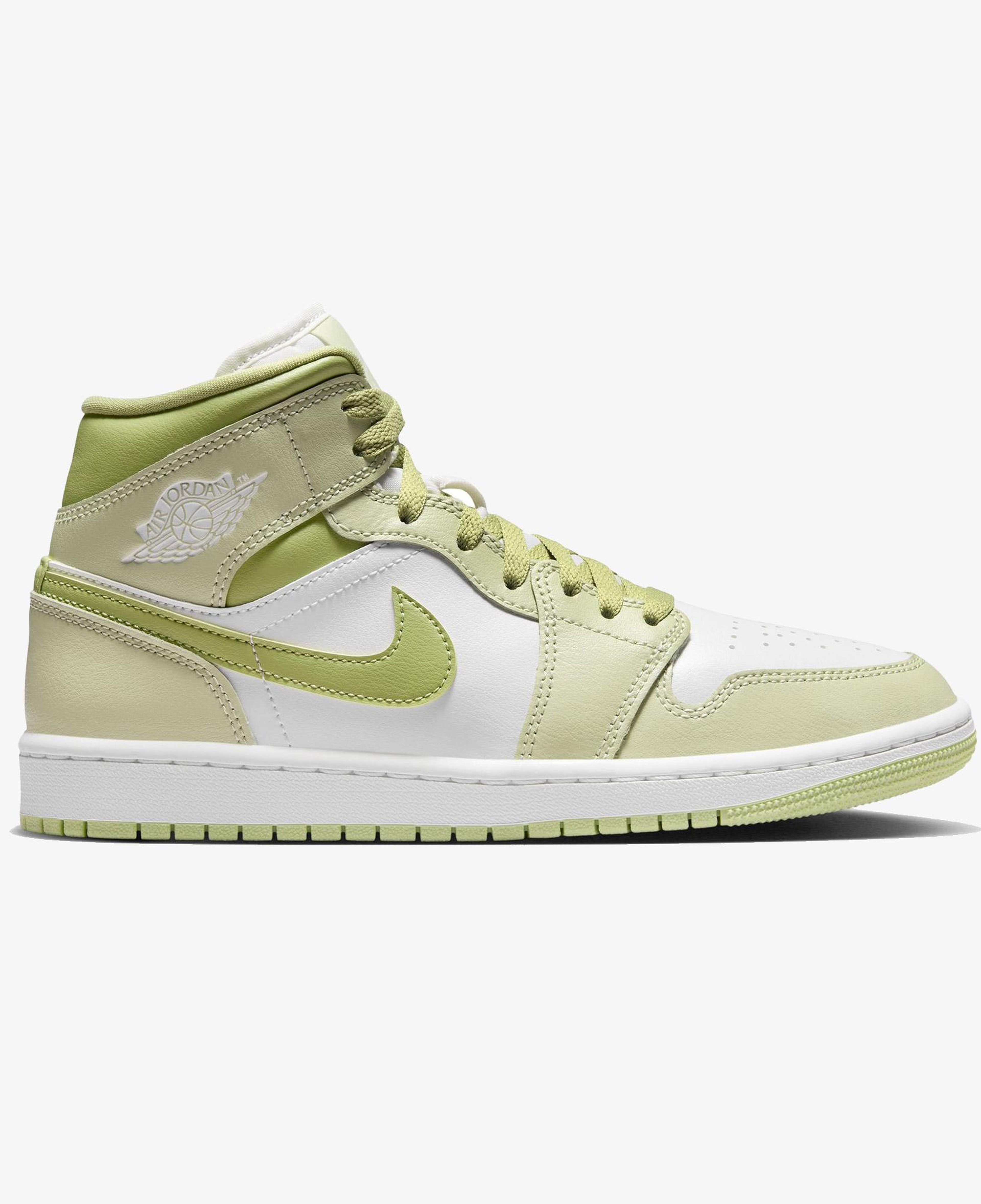Jordan Air 1 Mid Kadın Yeşil Spor Ayakkabı