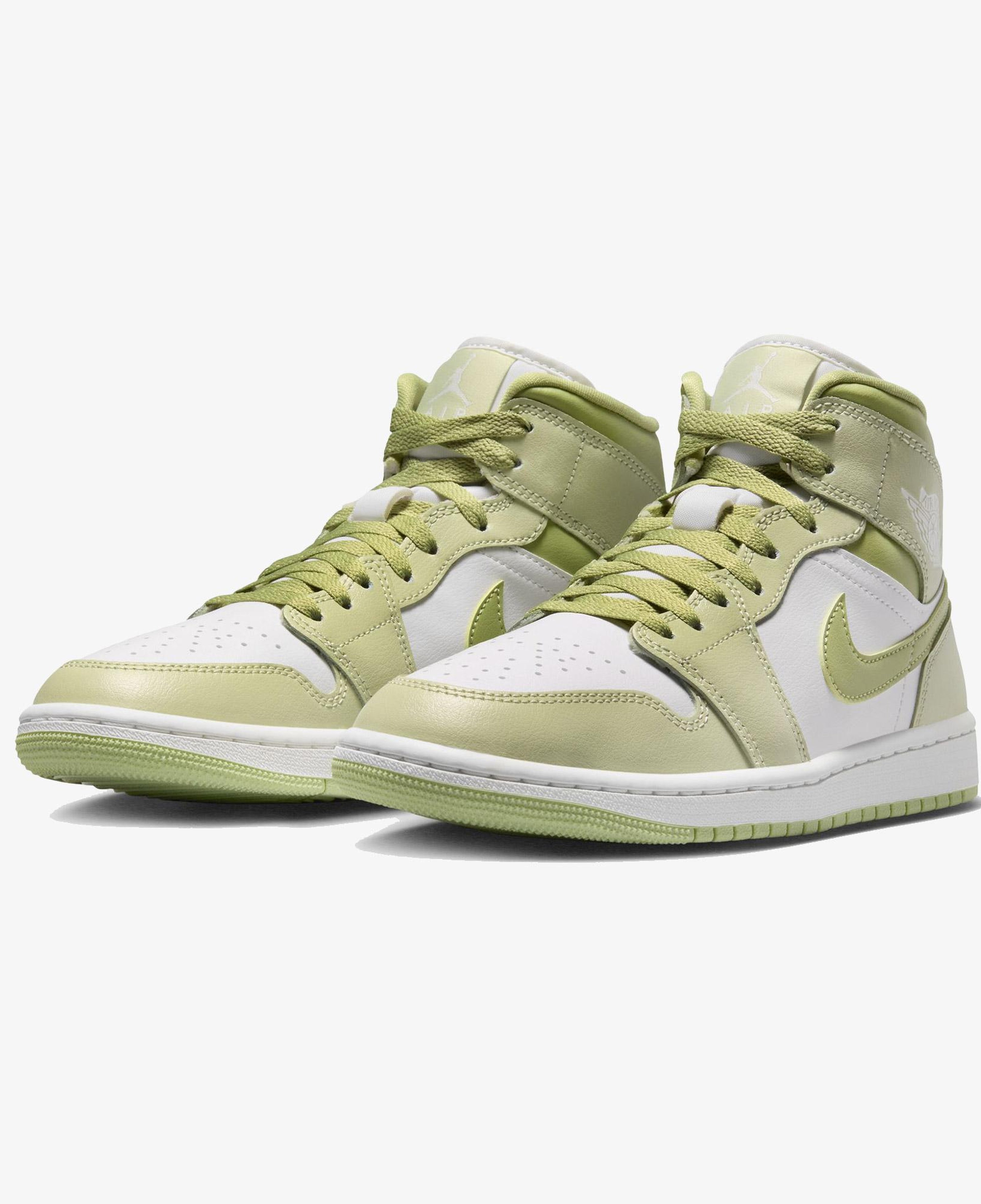 Jordan Air 1 Mid Kadın Yeşil Spor Ayakkabı
