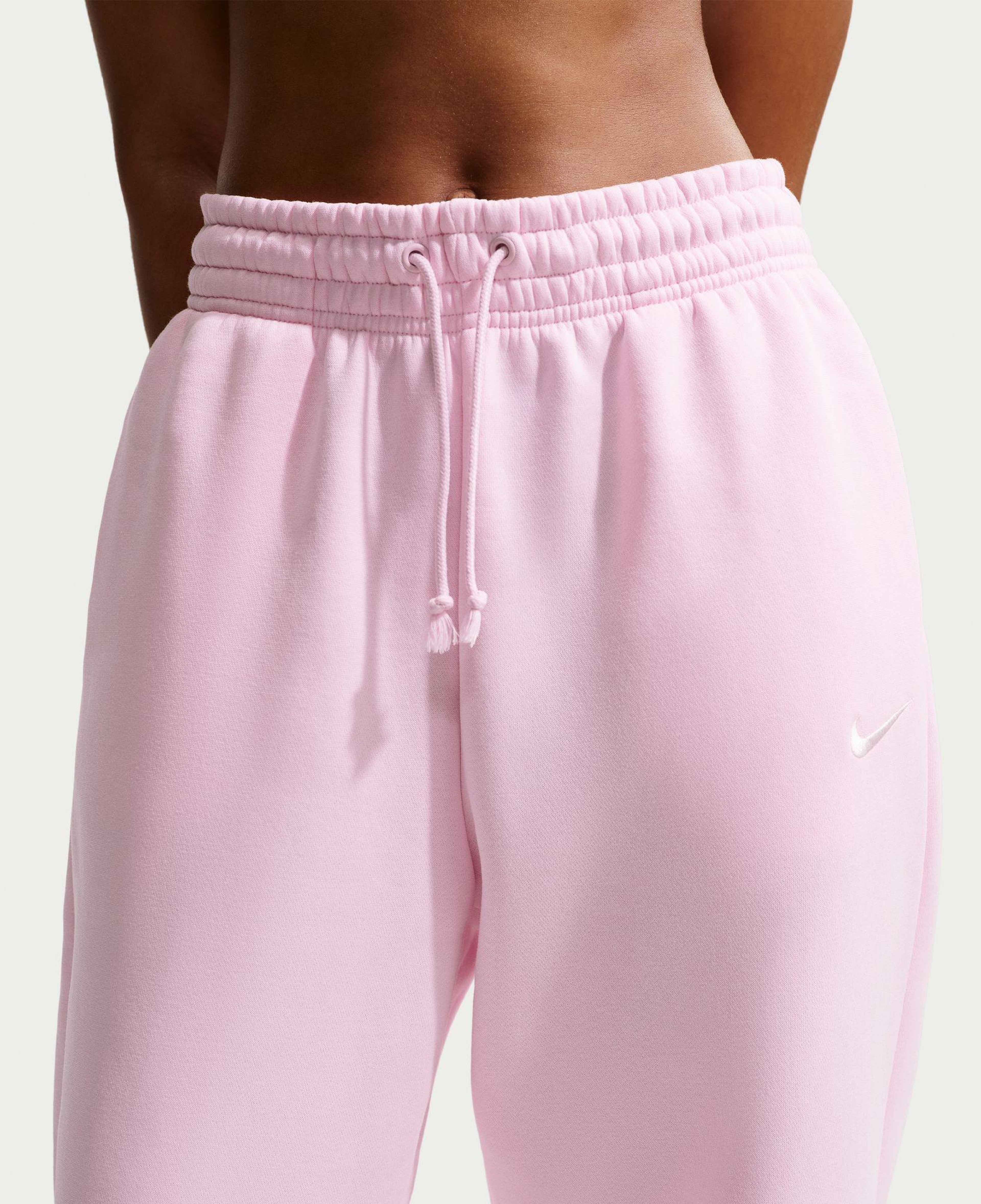 Nike Sportswear Phoenix Fleece High Rise Kadın Pembe Eşofman Altı