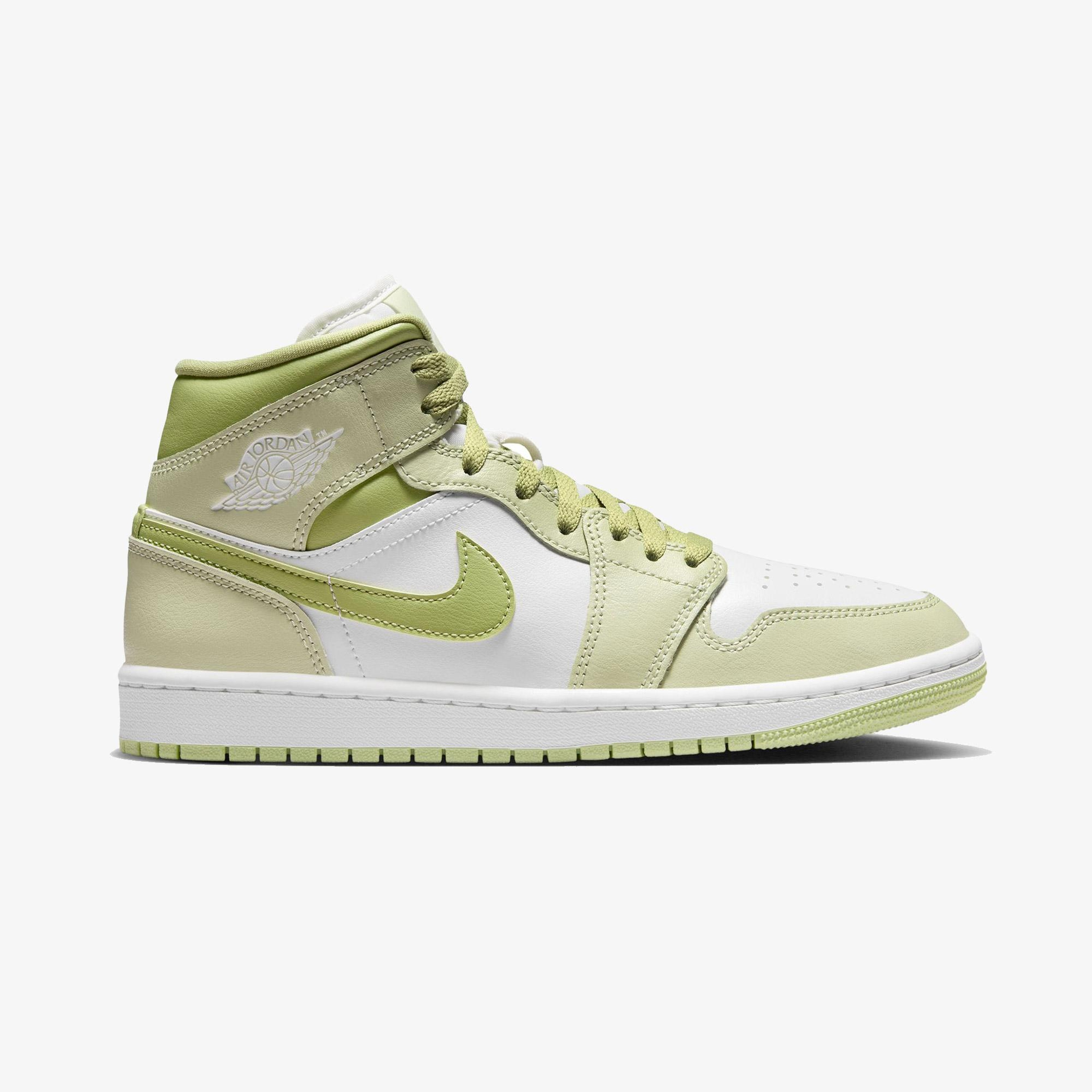 Jordan Air 1 Mid Kadın Yeşil Spor Ayakkabı