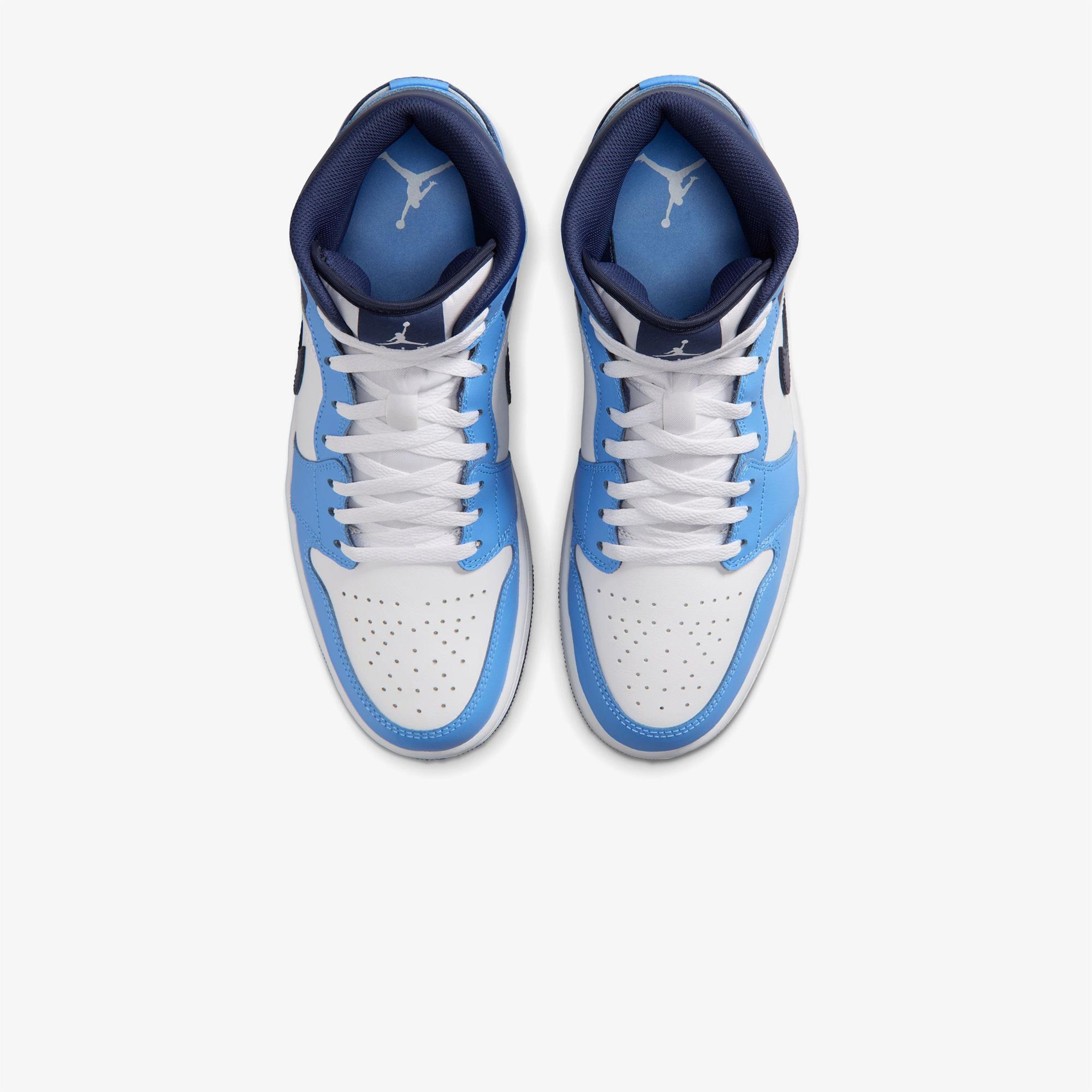 Jordan Air 1 Mid Erkek Mavi Spor Ayakkabı