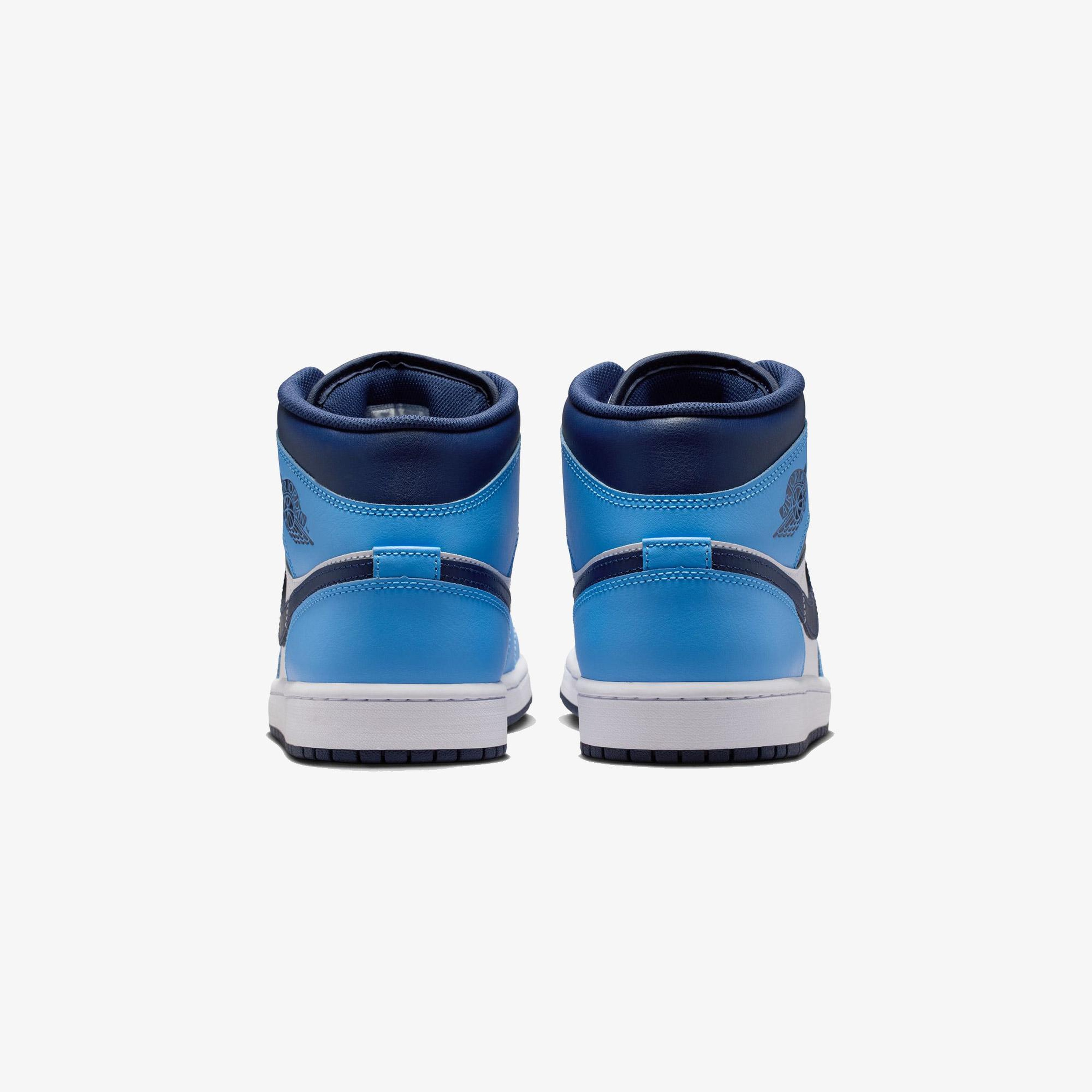 Jordan Air 1 Mid Erkek Mavi Spor Ayakkabı