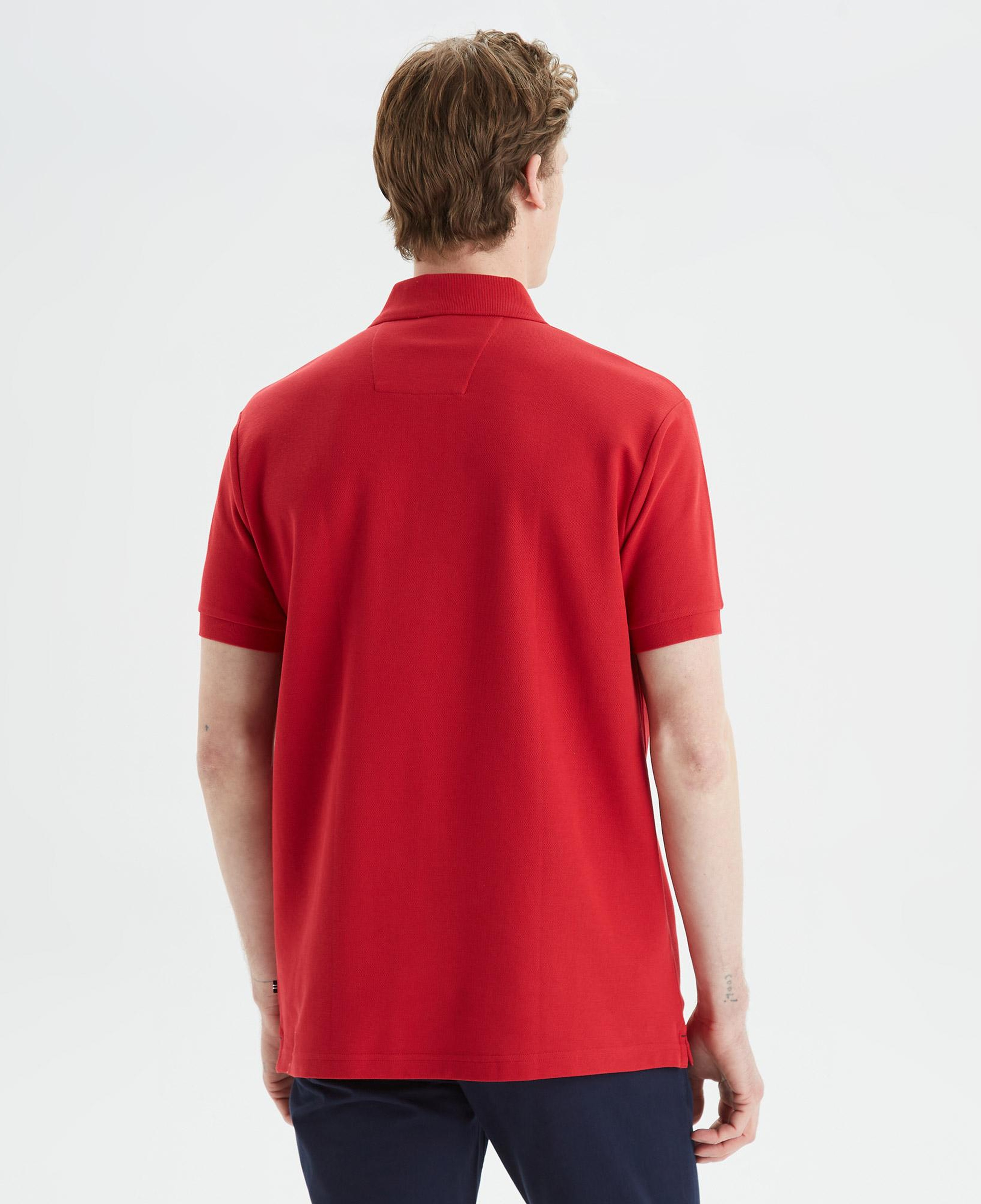 Nautica Erkek Kırmızı Classic Fit Kısa Kollu Polo Yaka T-Shirt