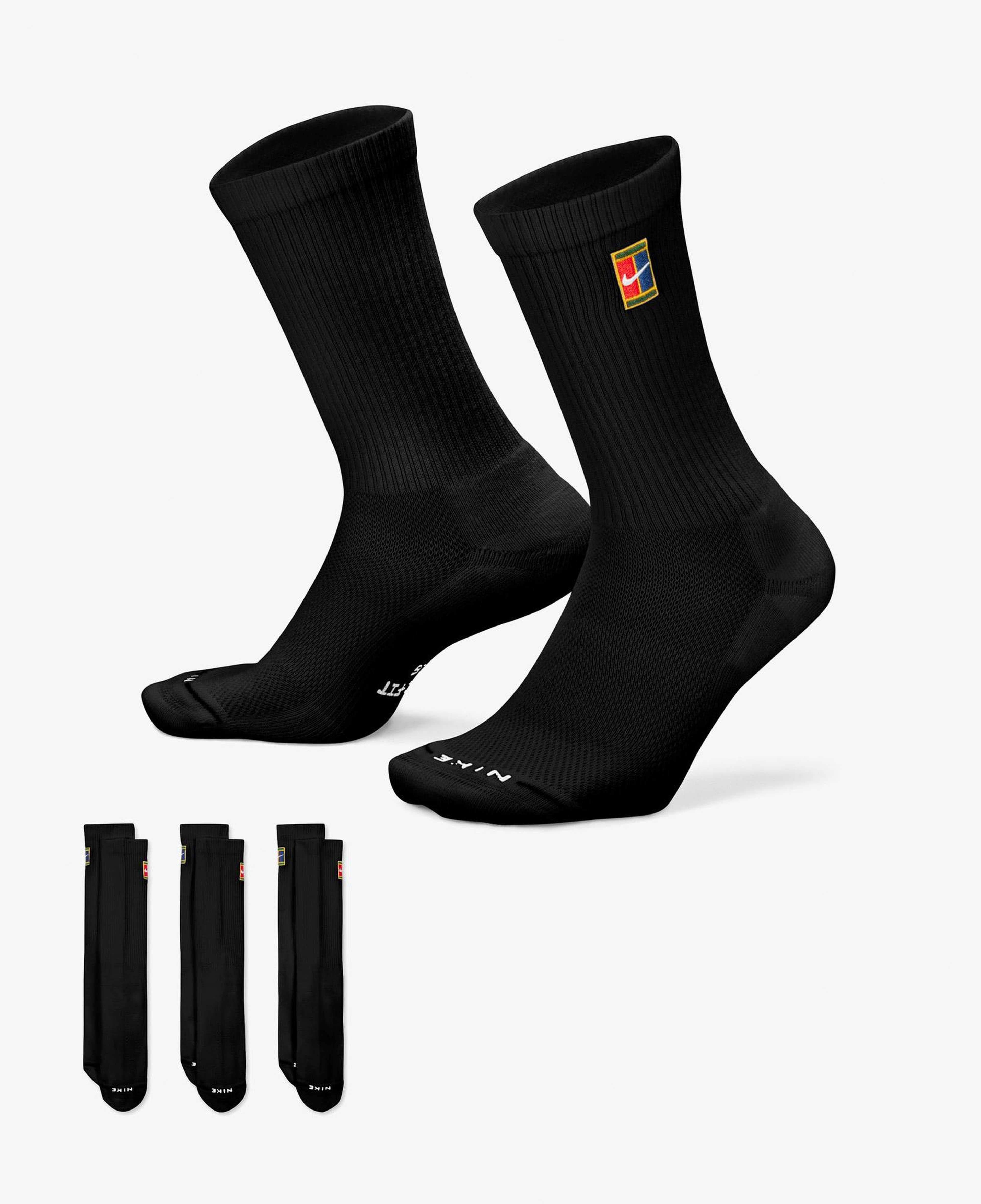 Nike Everyday Elevated 3'lü Unisex Siyah Çorap
