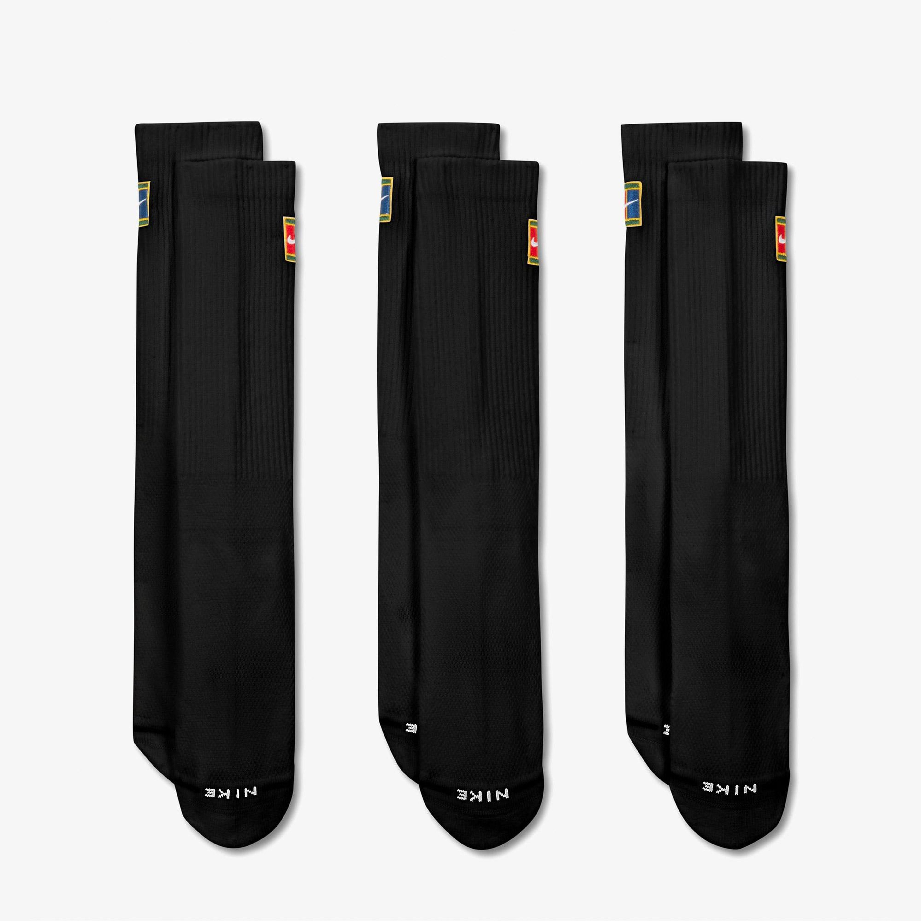 Nike Everyday Elevated 3'lü Unisex Siyah Çorap