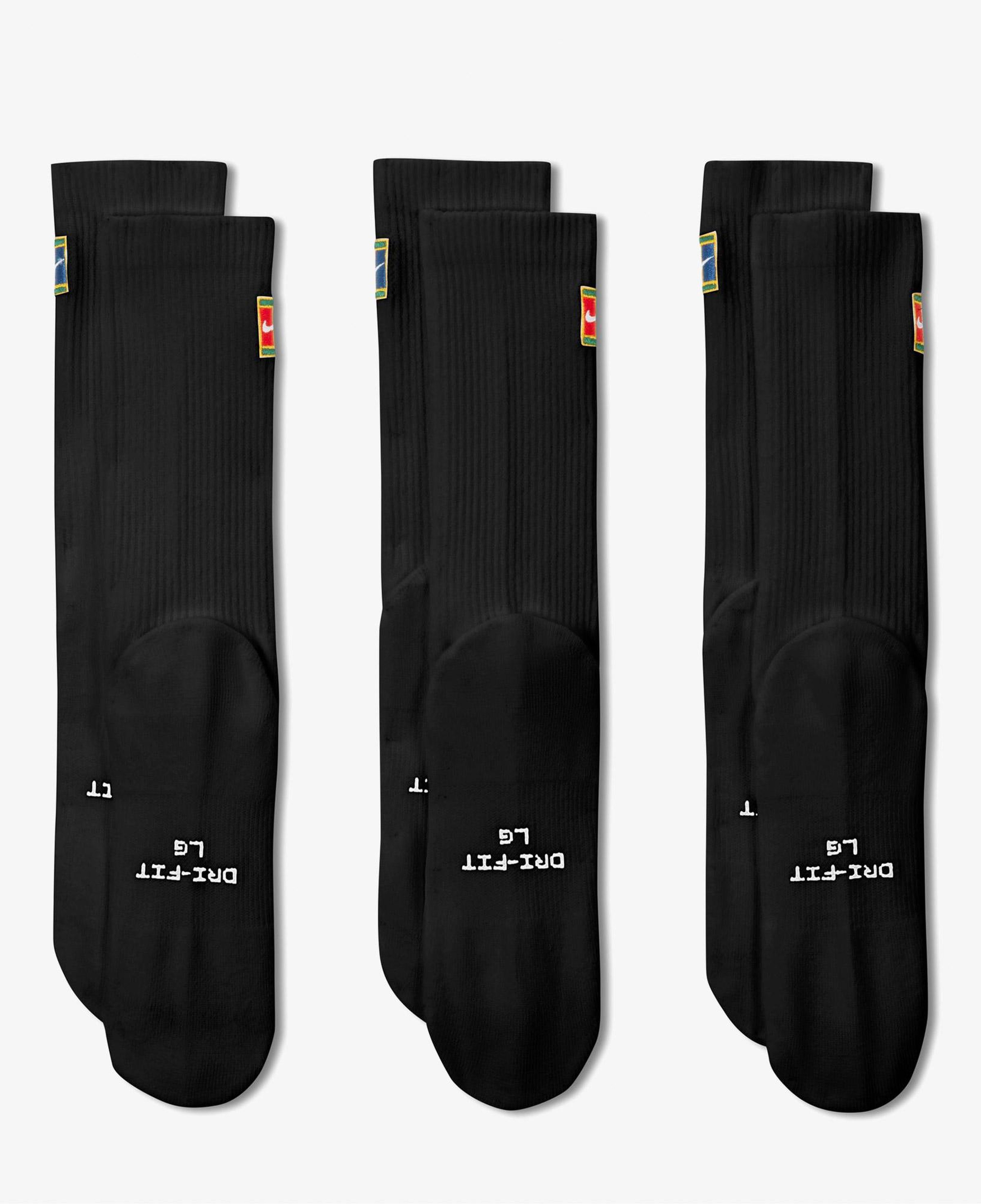 Nike Everyday Elevated 3'lü Unisex Siyah Çorap