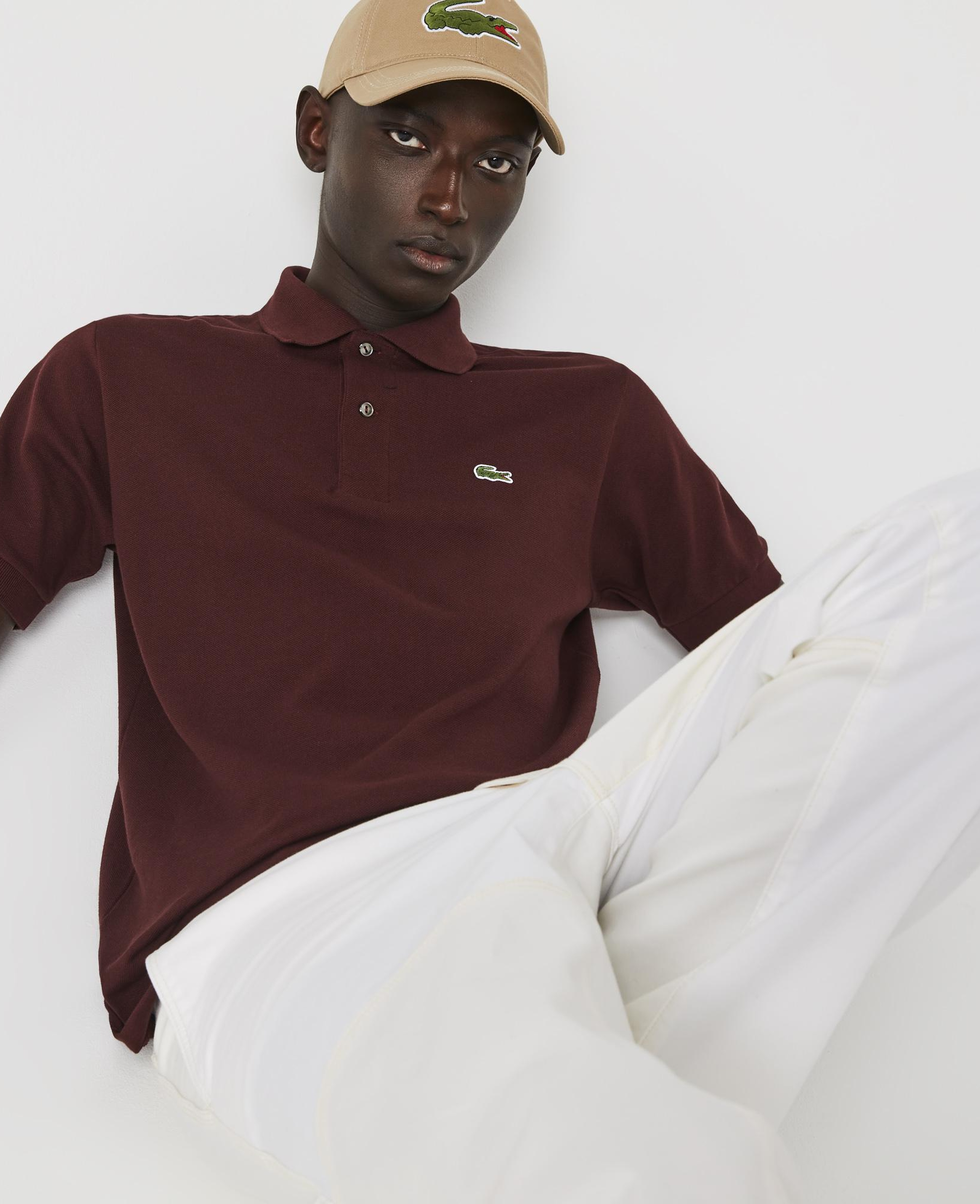 Lacoste Erkek L1212 Classic Fit Kahverengi Polo
