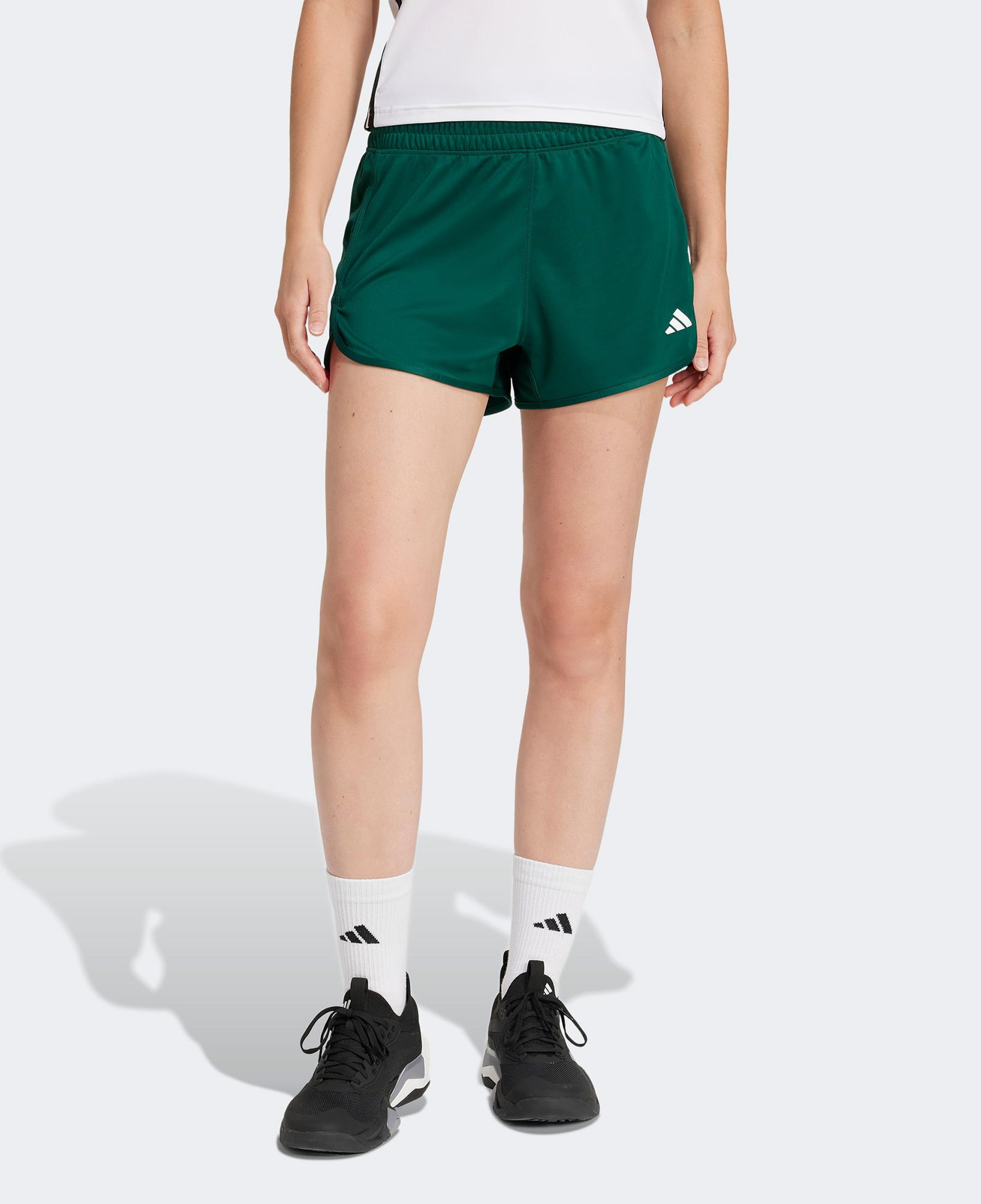 adidas Pacer Essentials Knit High Rise Kadın Yeşil Antrenman Şort