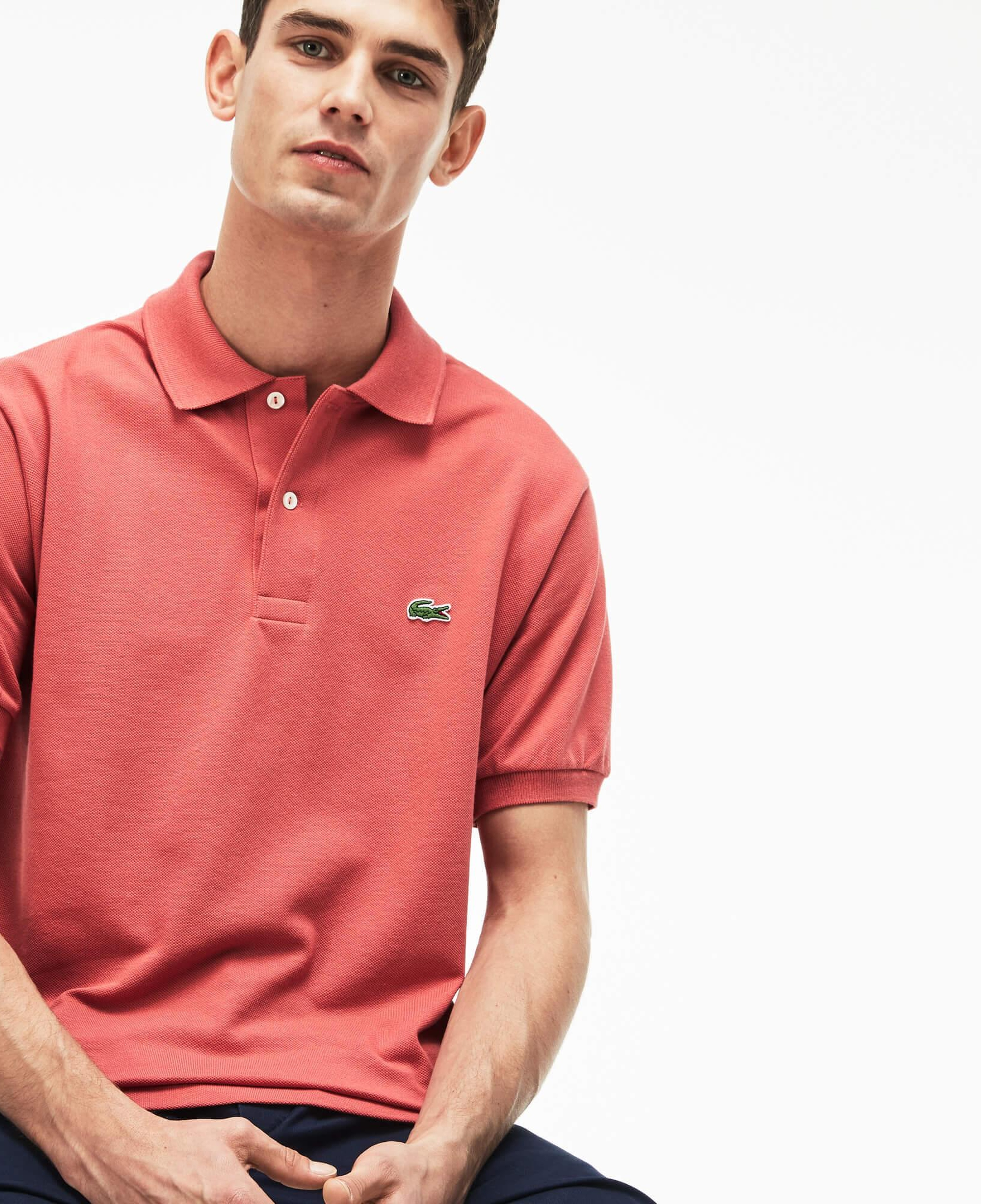 L.12.12 Erkek Classic Fit Pembe Polo