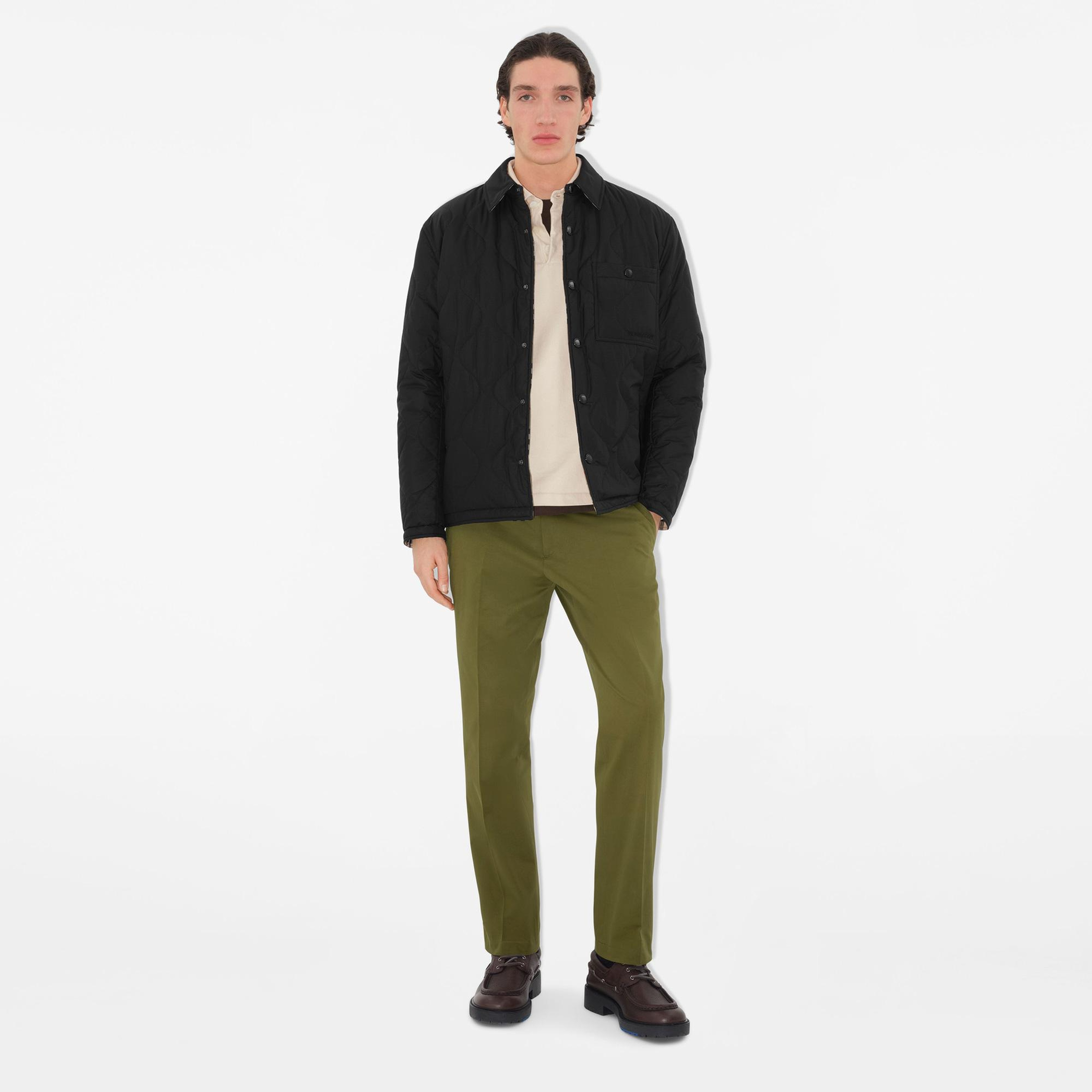 Burberry Pan Cotton Chinos Erkek Haki Pantolon