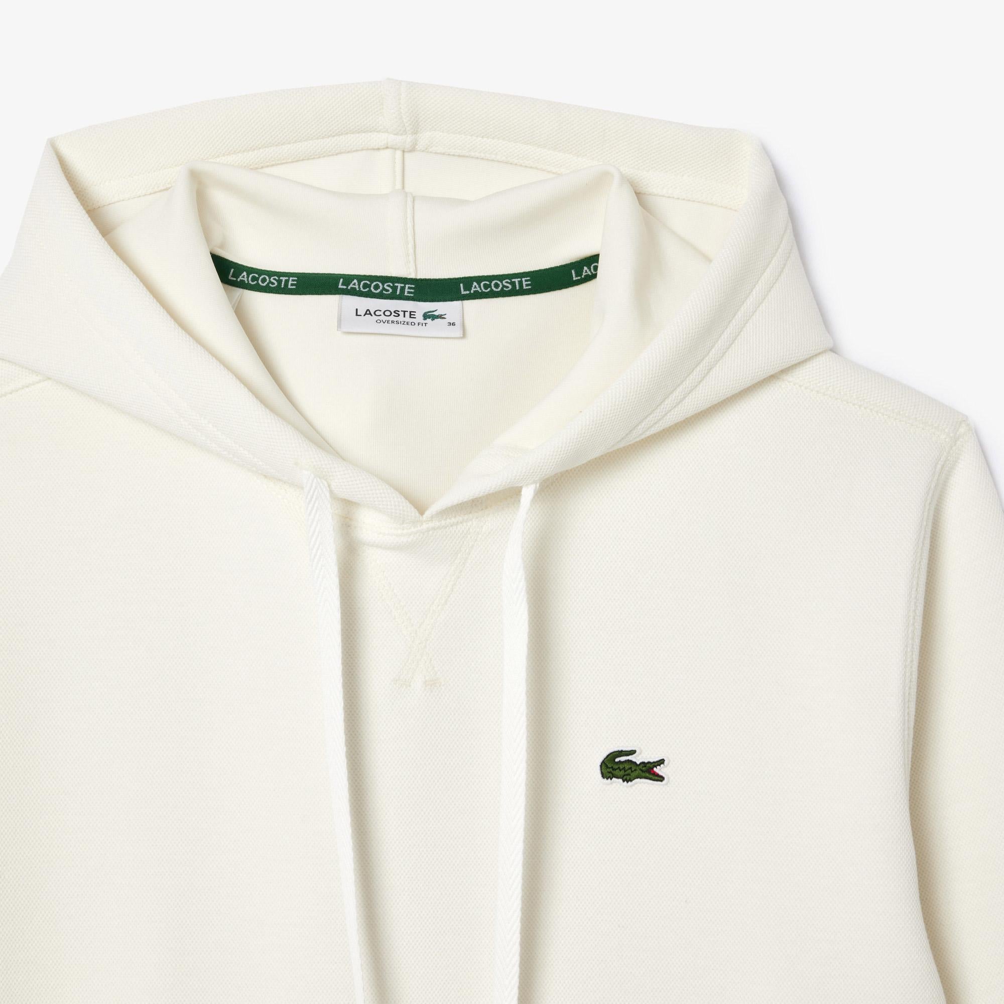 Kadın Regular Fit Kapüşonlu Beyaz Sweatshirt