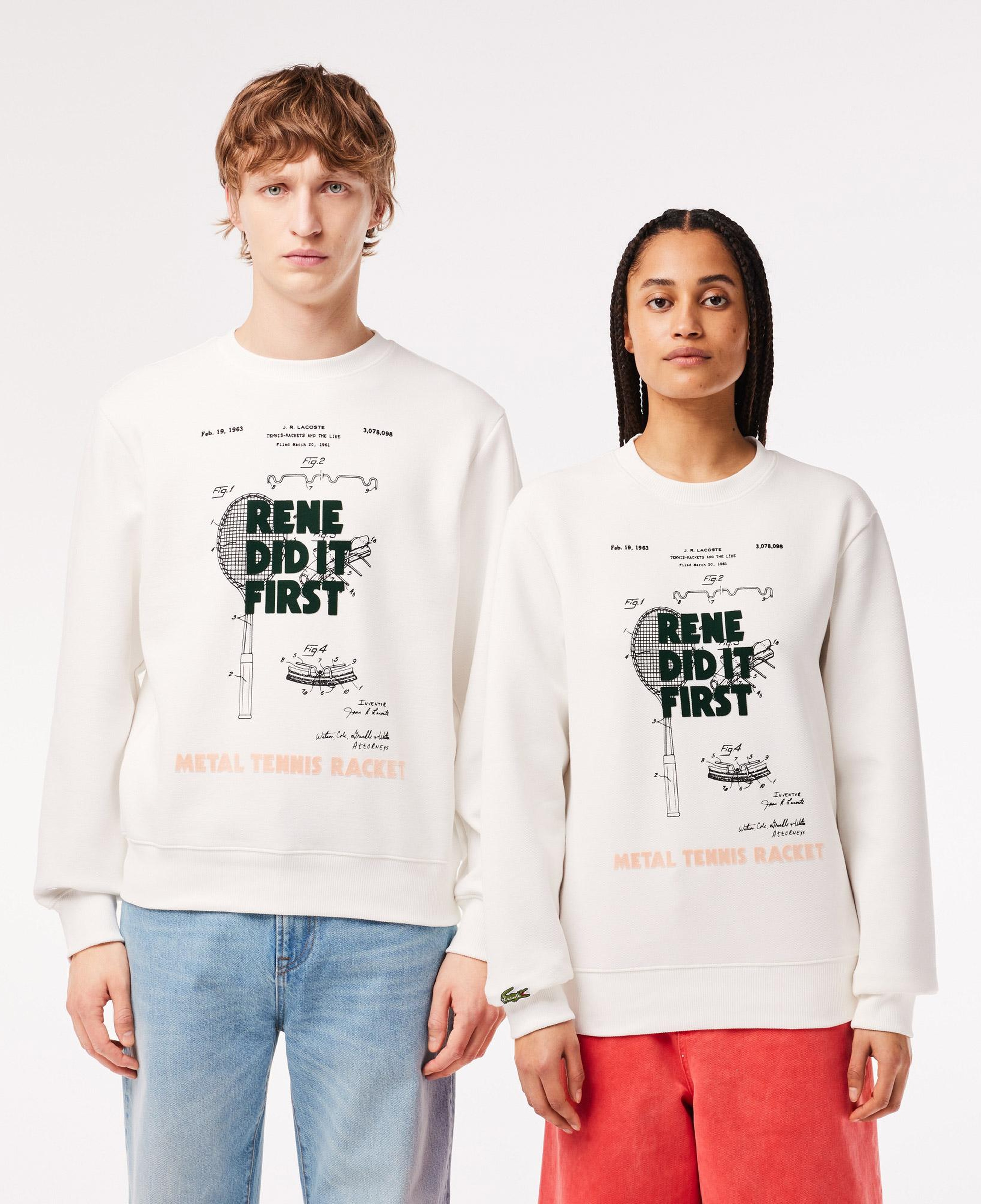 Lacoste Classic Unisex Beyaz Sweatshirt