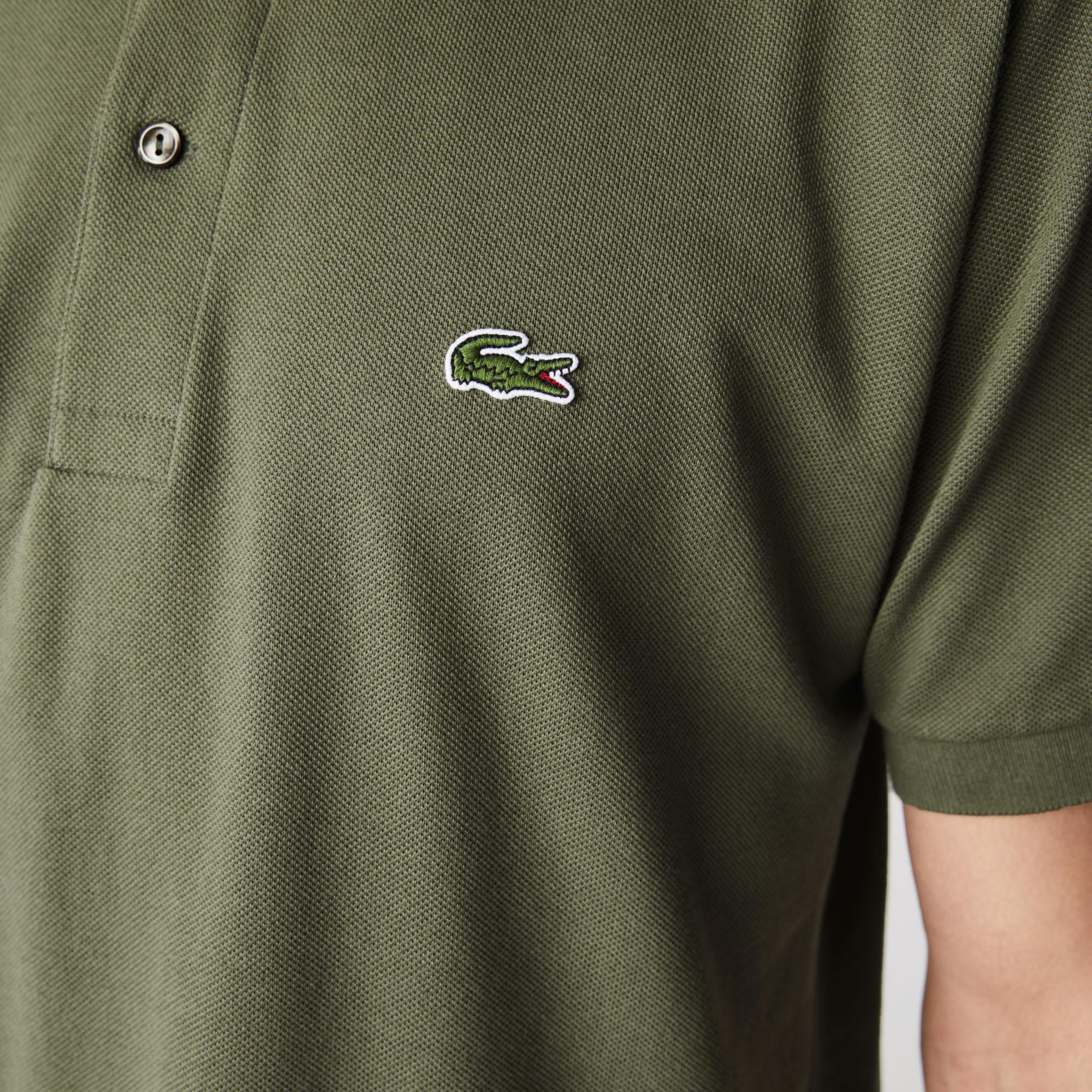 L.12.12 Erkek Classic Fit Haki Polo
