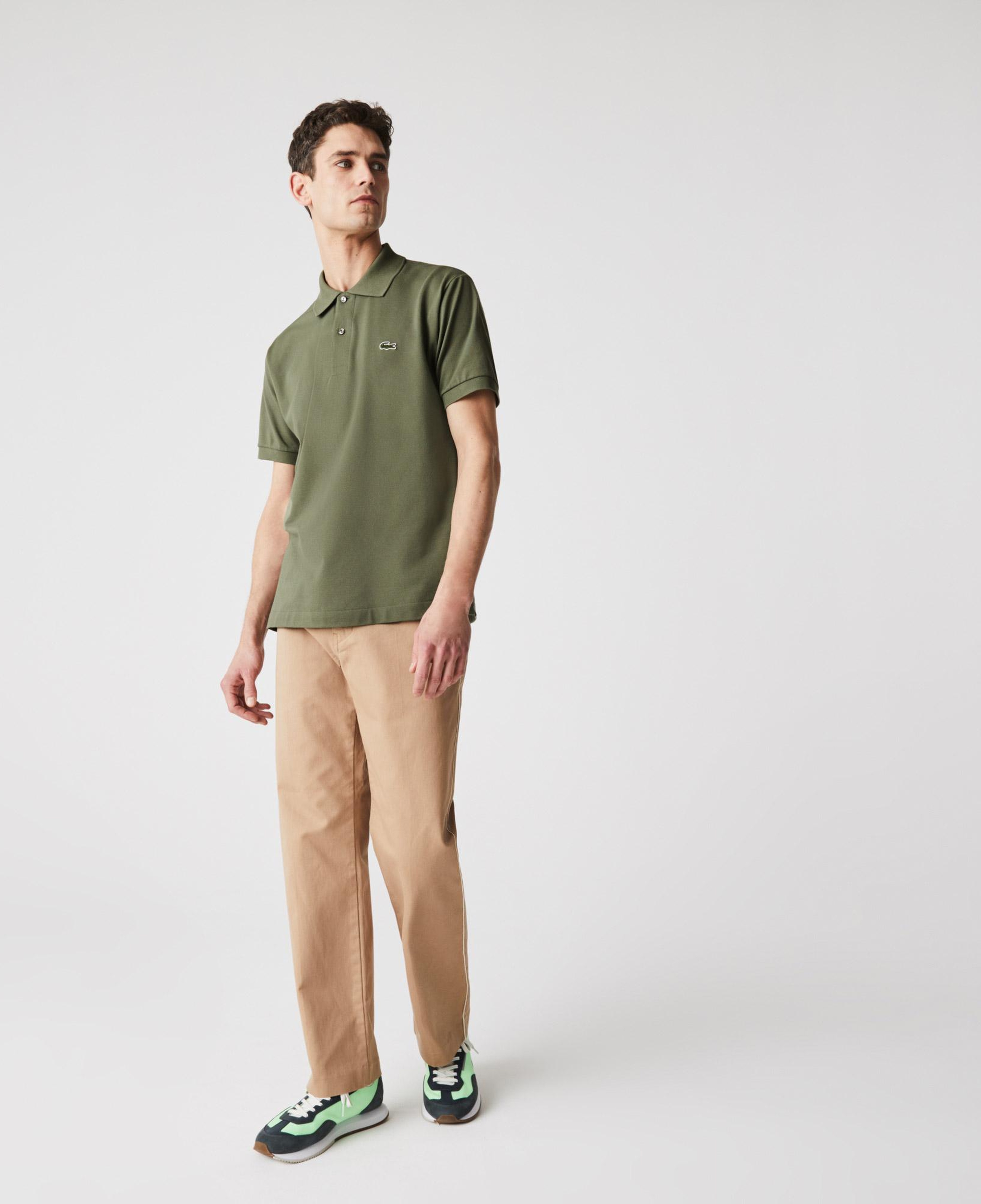 L.12.12 Erkek Classic Fit Haki Polo