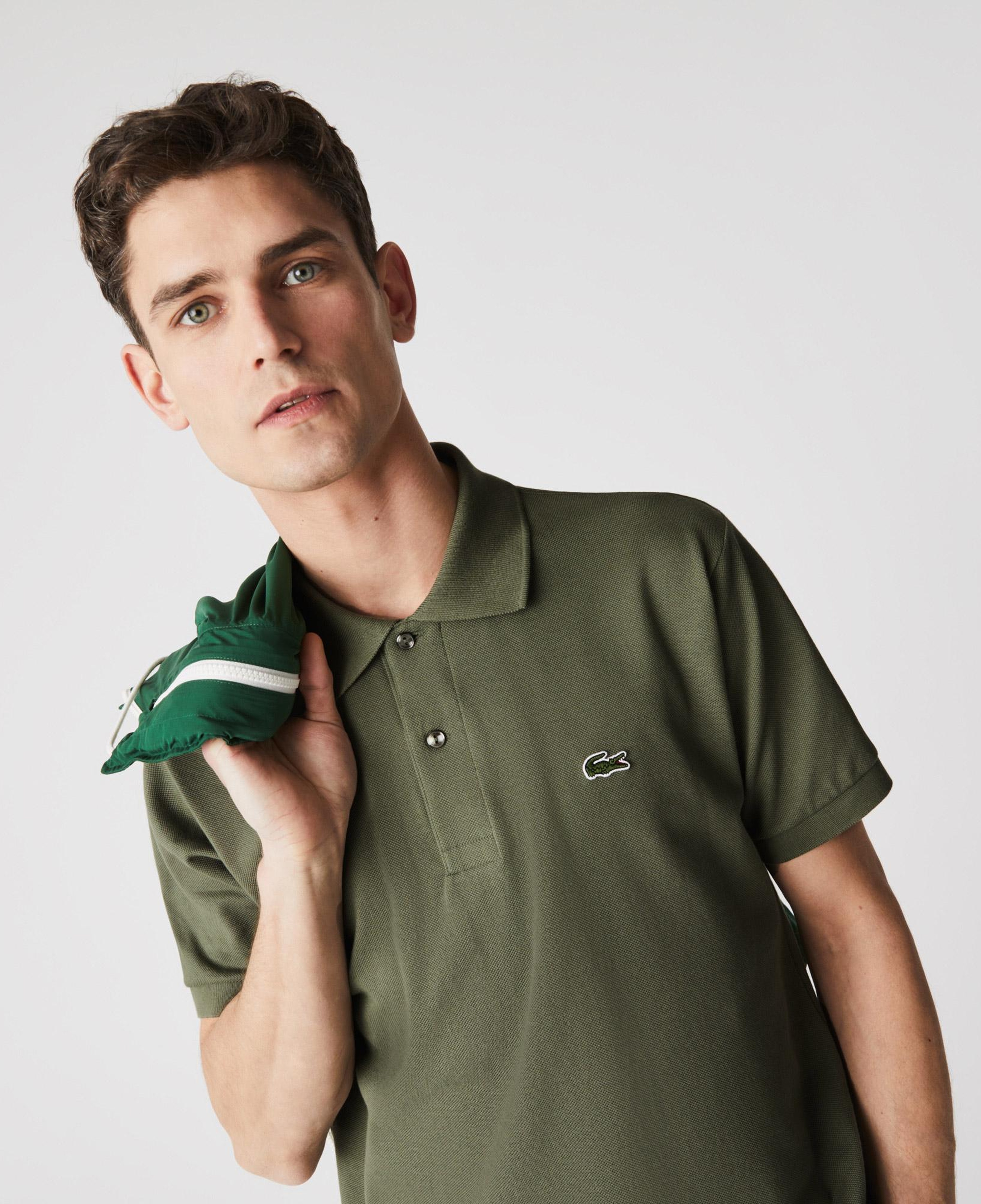 L.12.12 Erkek Classic Fit Haki Polo