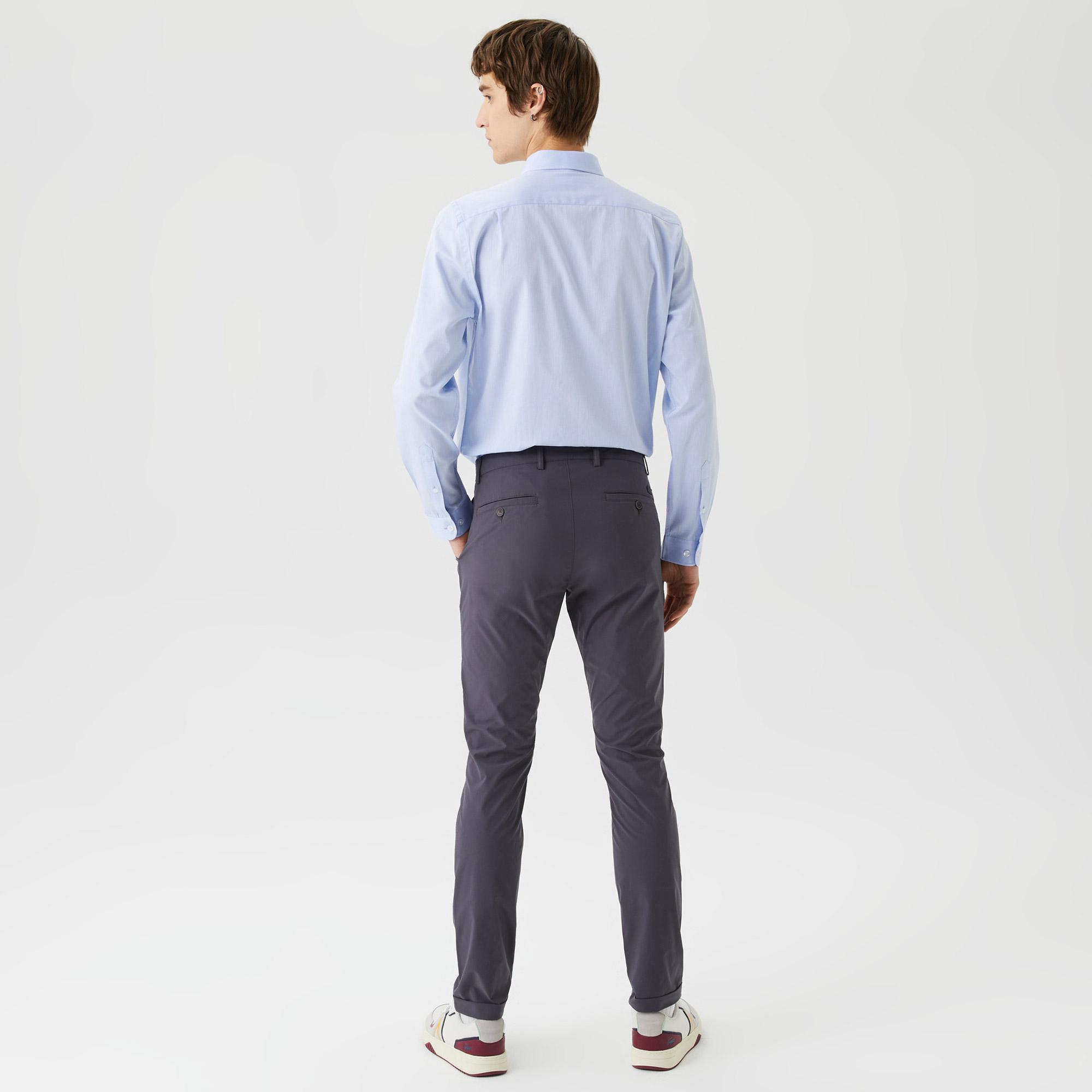 Erkek Slim Fit Koyu Gri Pantolon