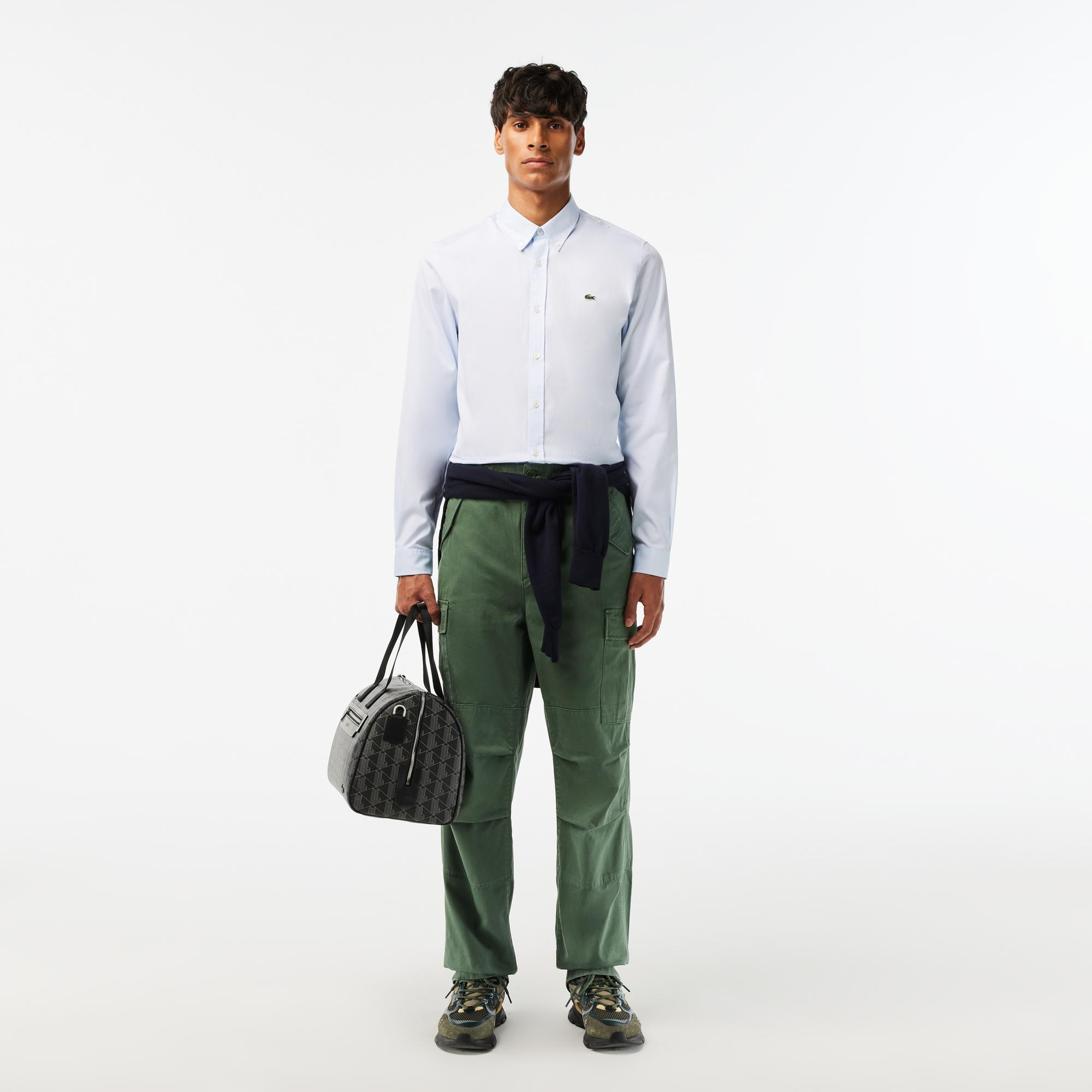 Erkek Straight Fit Haki Pantolon