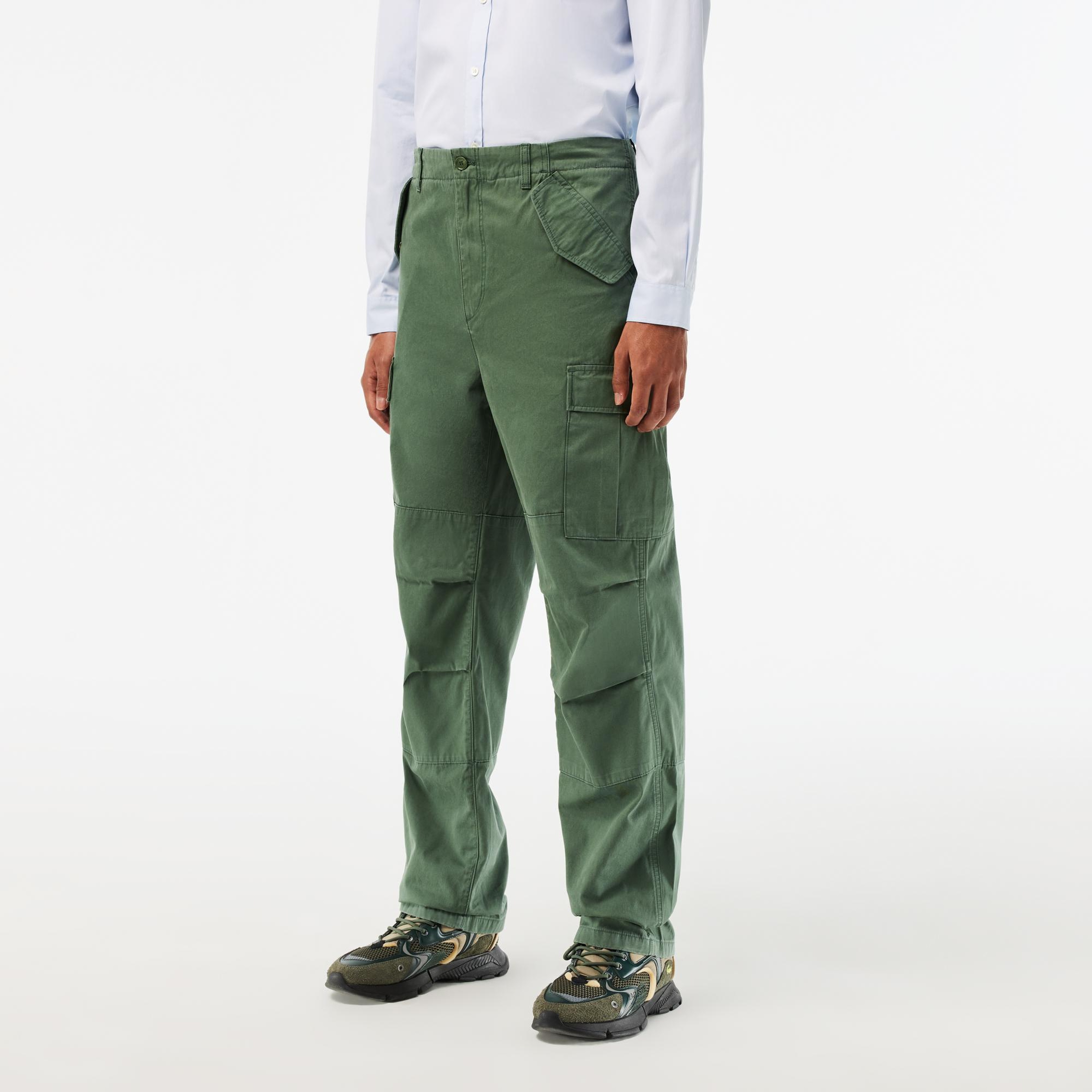 Erkek Straight Fit Haki Pantolon