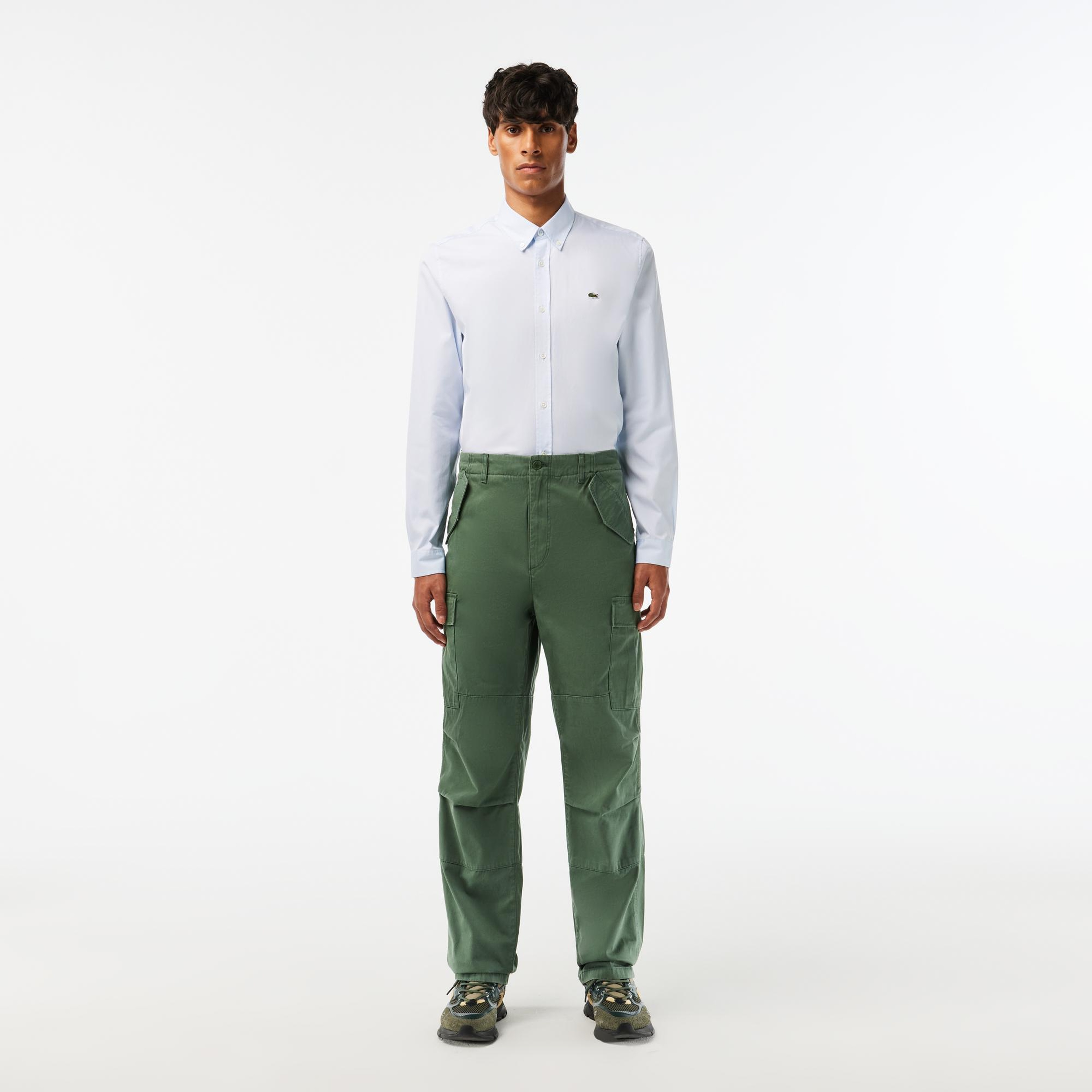 Erkek Straight Fit Haki Pantolon