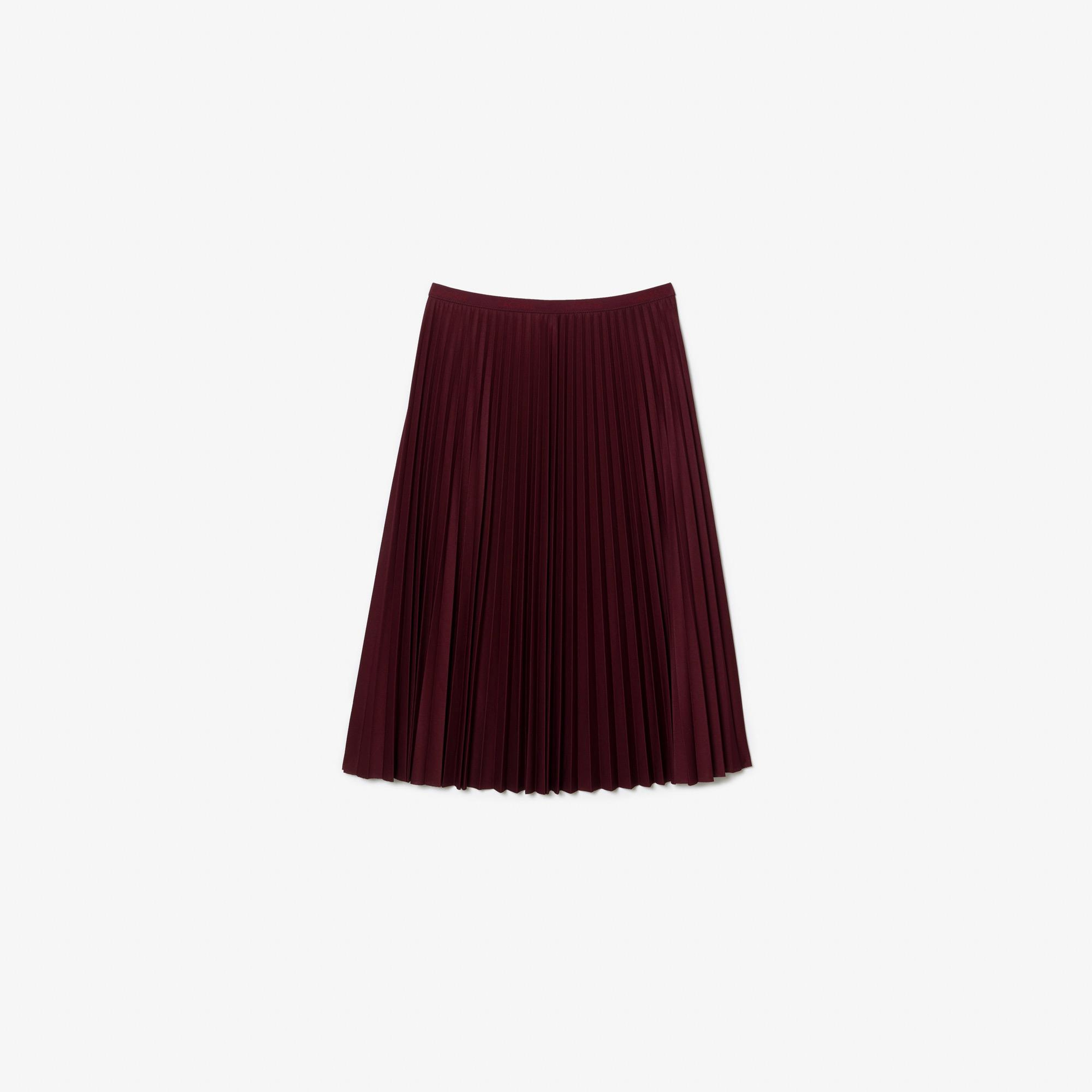 Kadın Loose Fit Bordo Etek