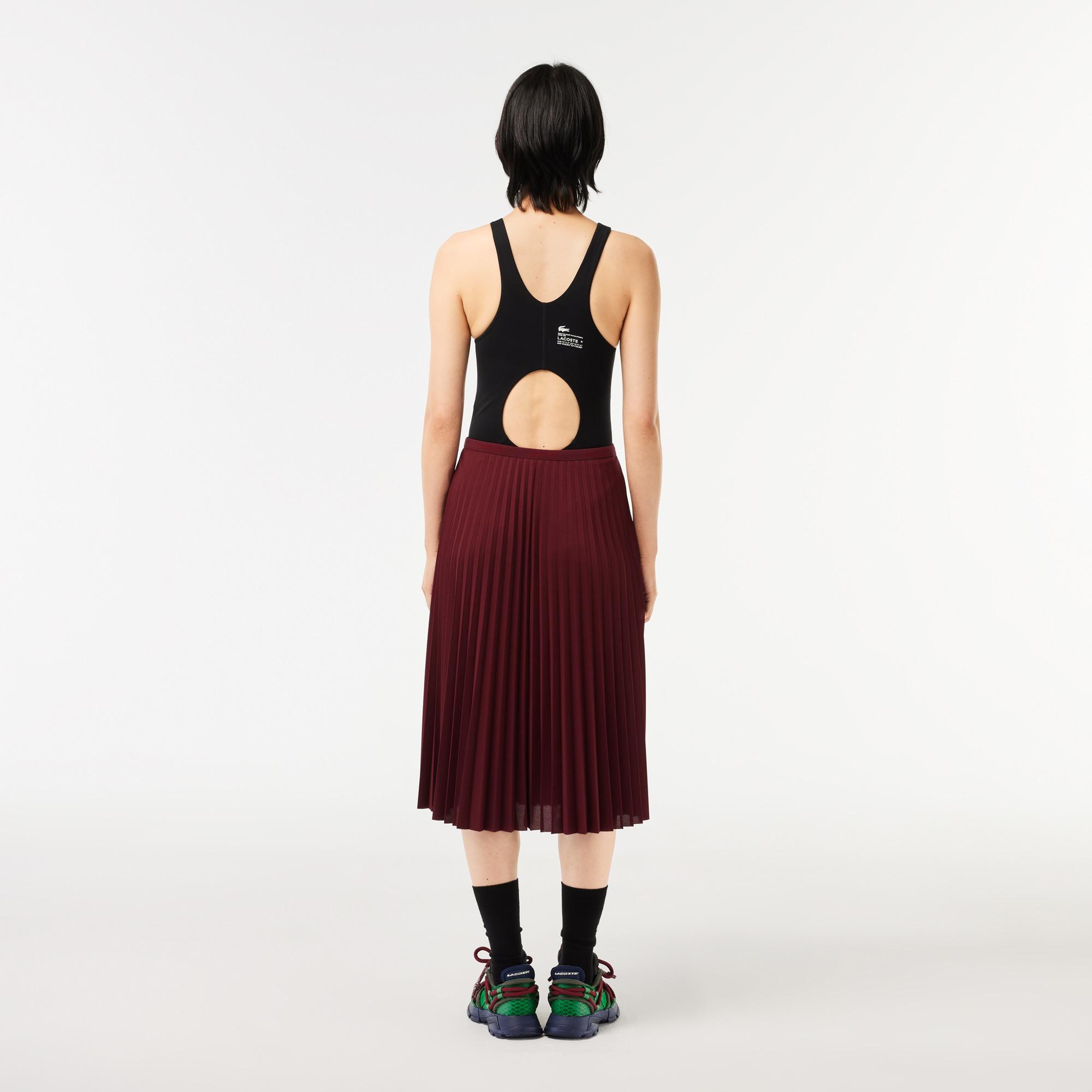 Kadın Loose Fit Bordo Etek