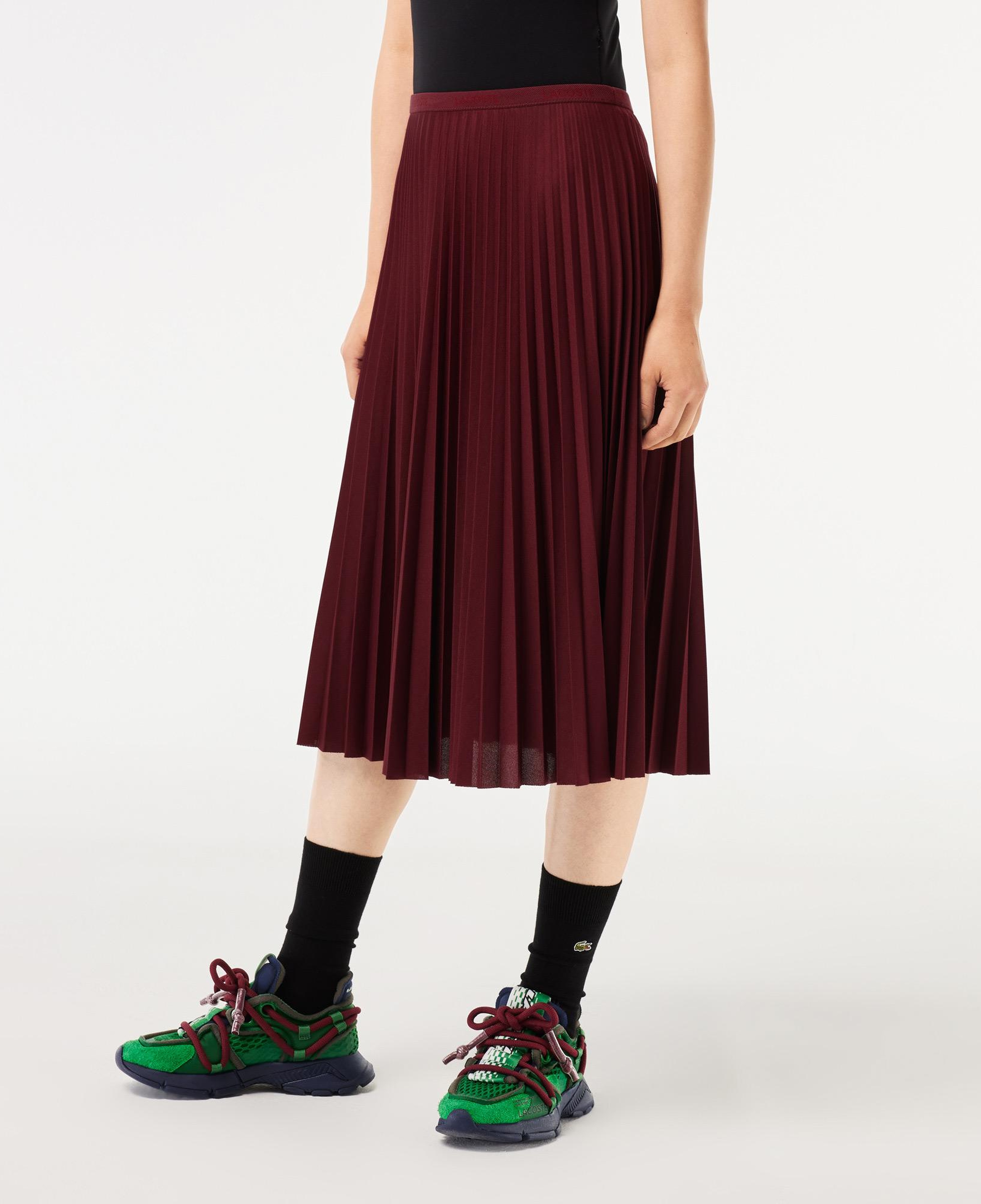 Kadın Loose Fit Bordo Etek