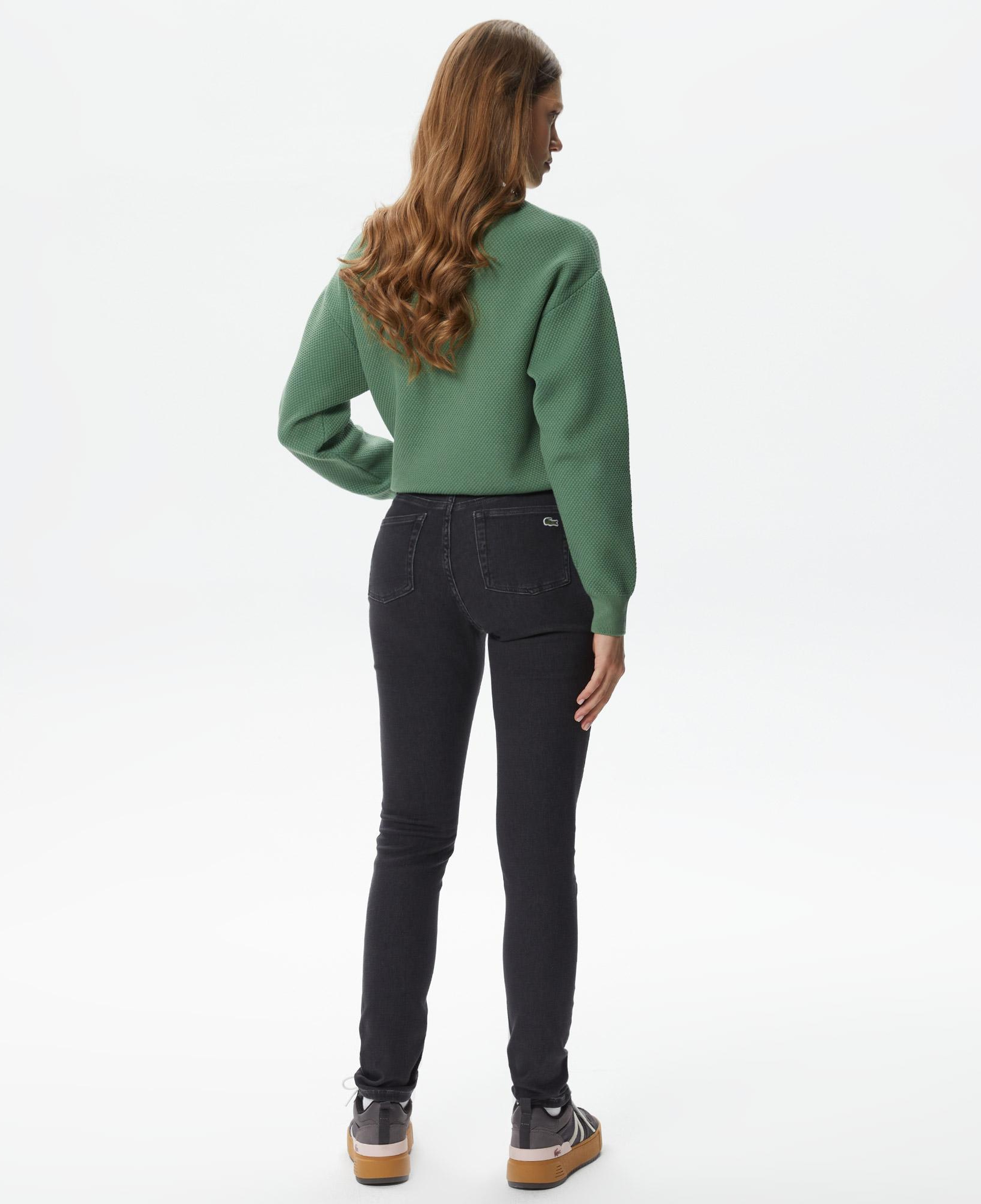 Lacoste Kadın Skinny Fit Denim Açık Gri Pantolon