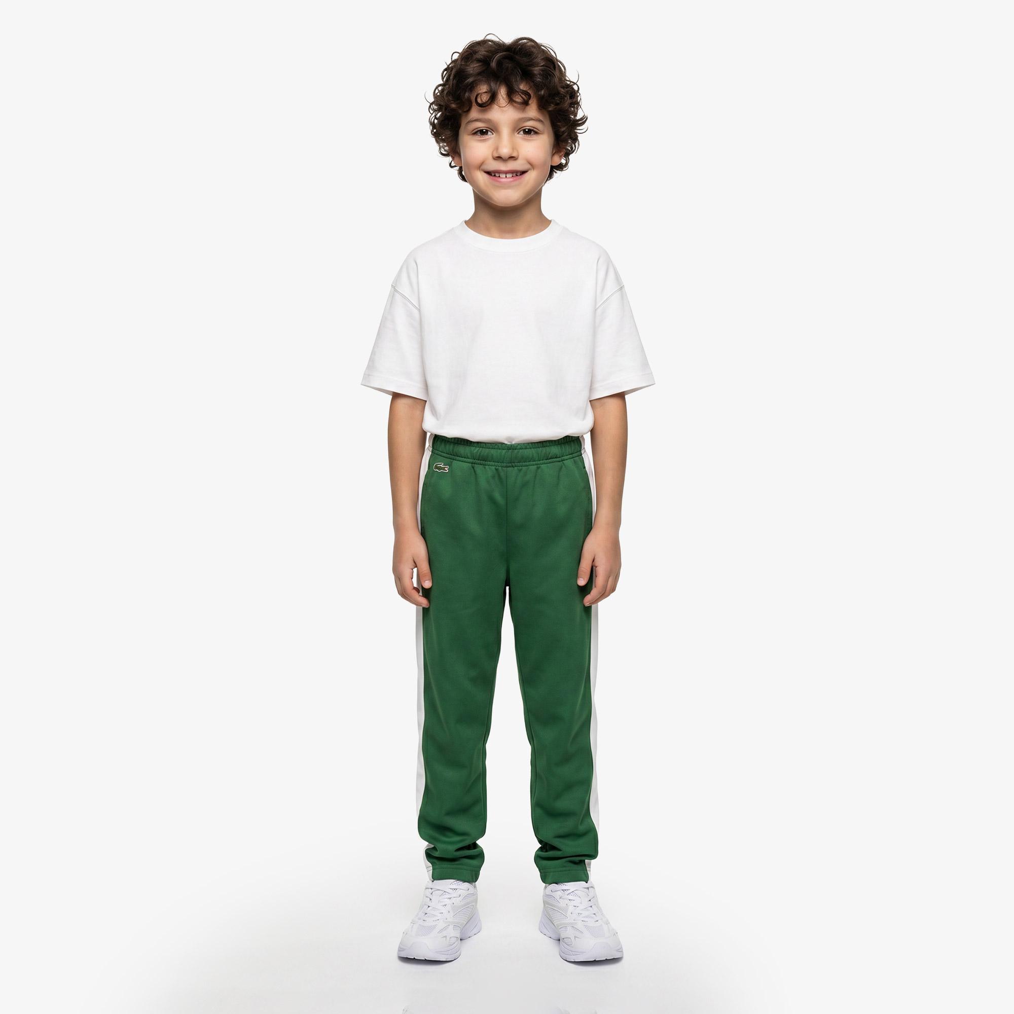 Lacoste Sportsuit Colorblock Track Çocuk Yeşil Eşofman Altı