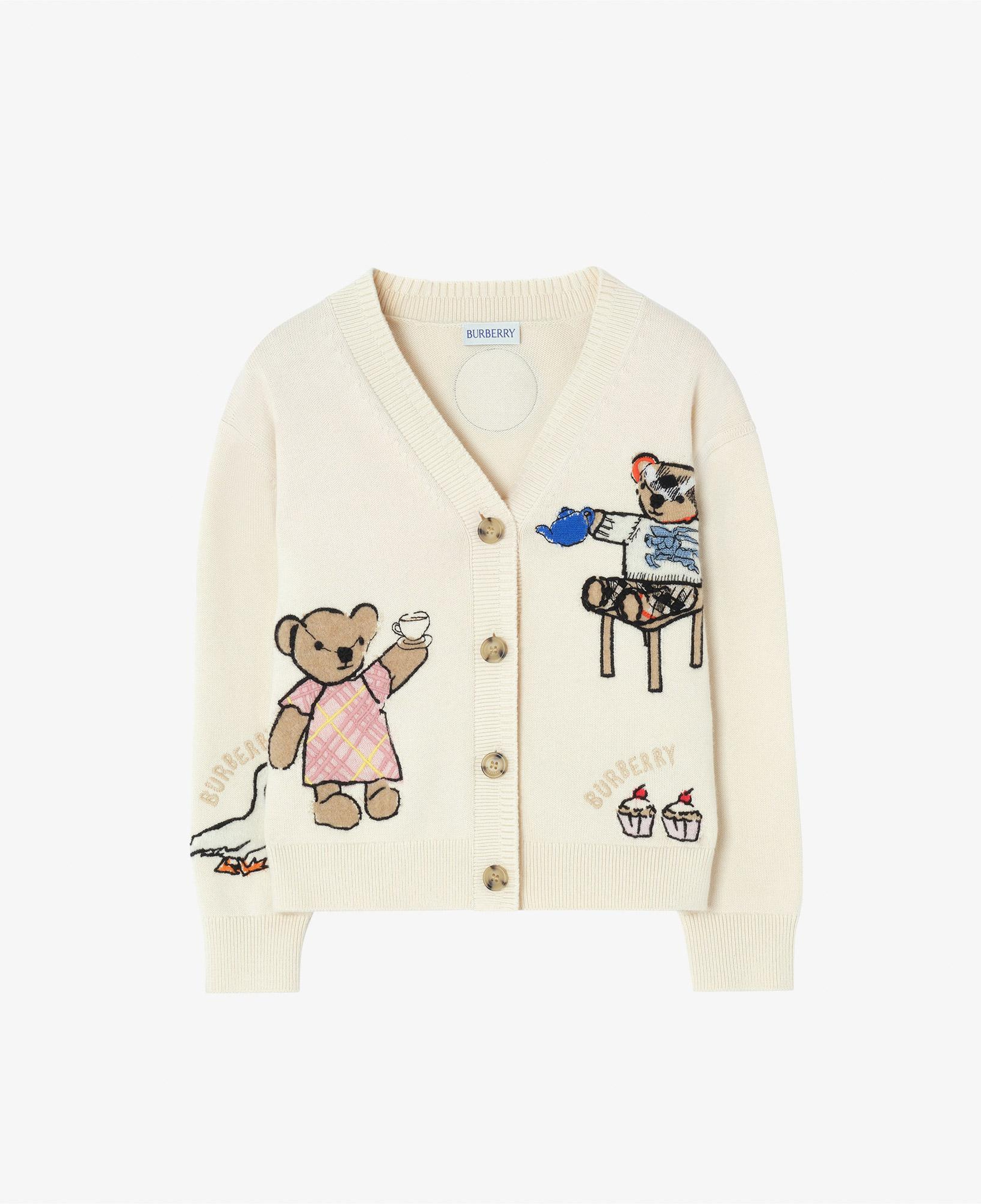 Burberry Bear Party Car Çocuk Mavi Hırka