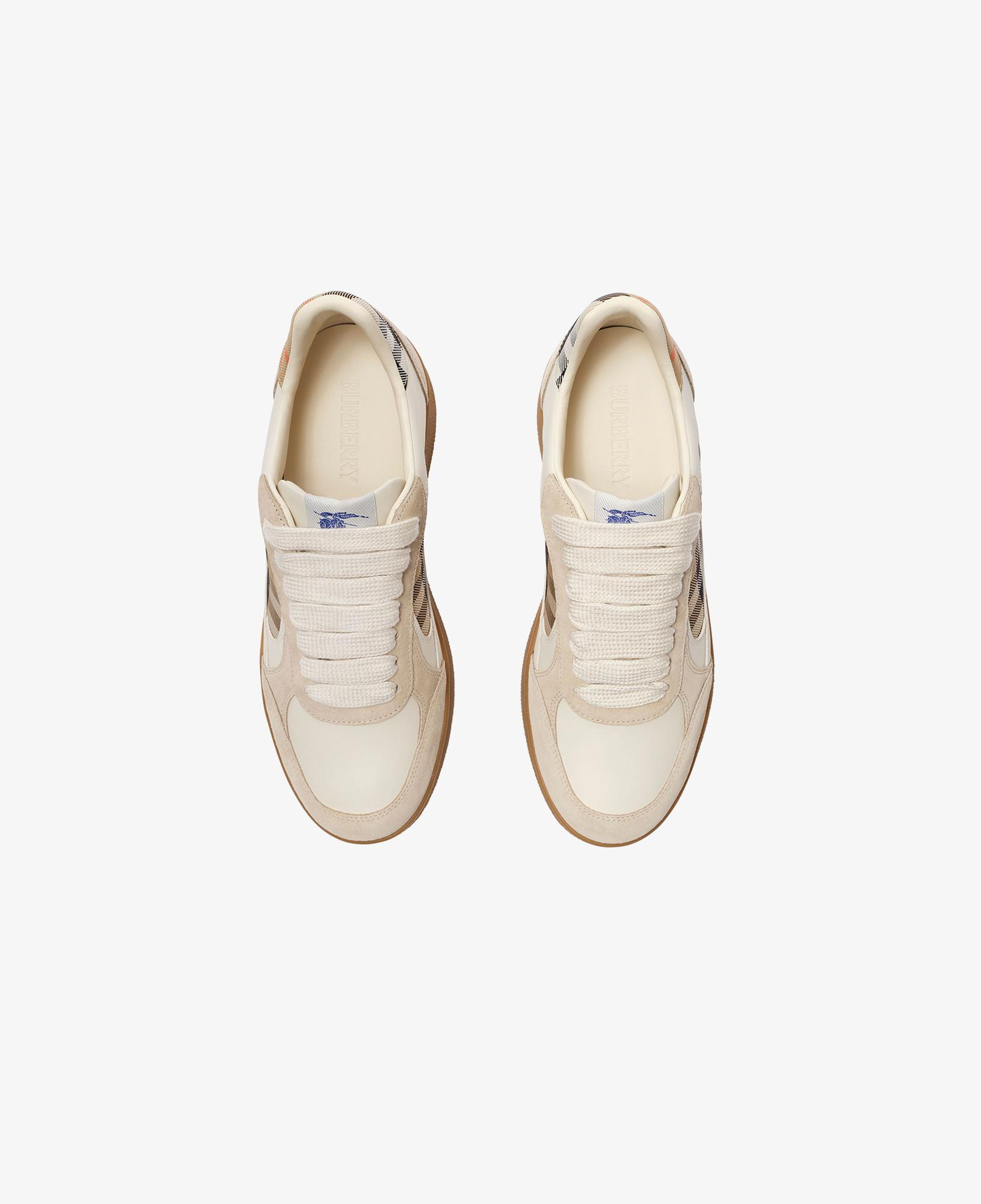 Burberry New Terrace Mix Kadın Krem Sneaker