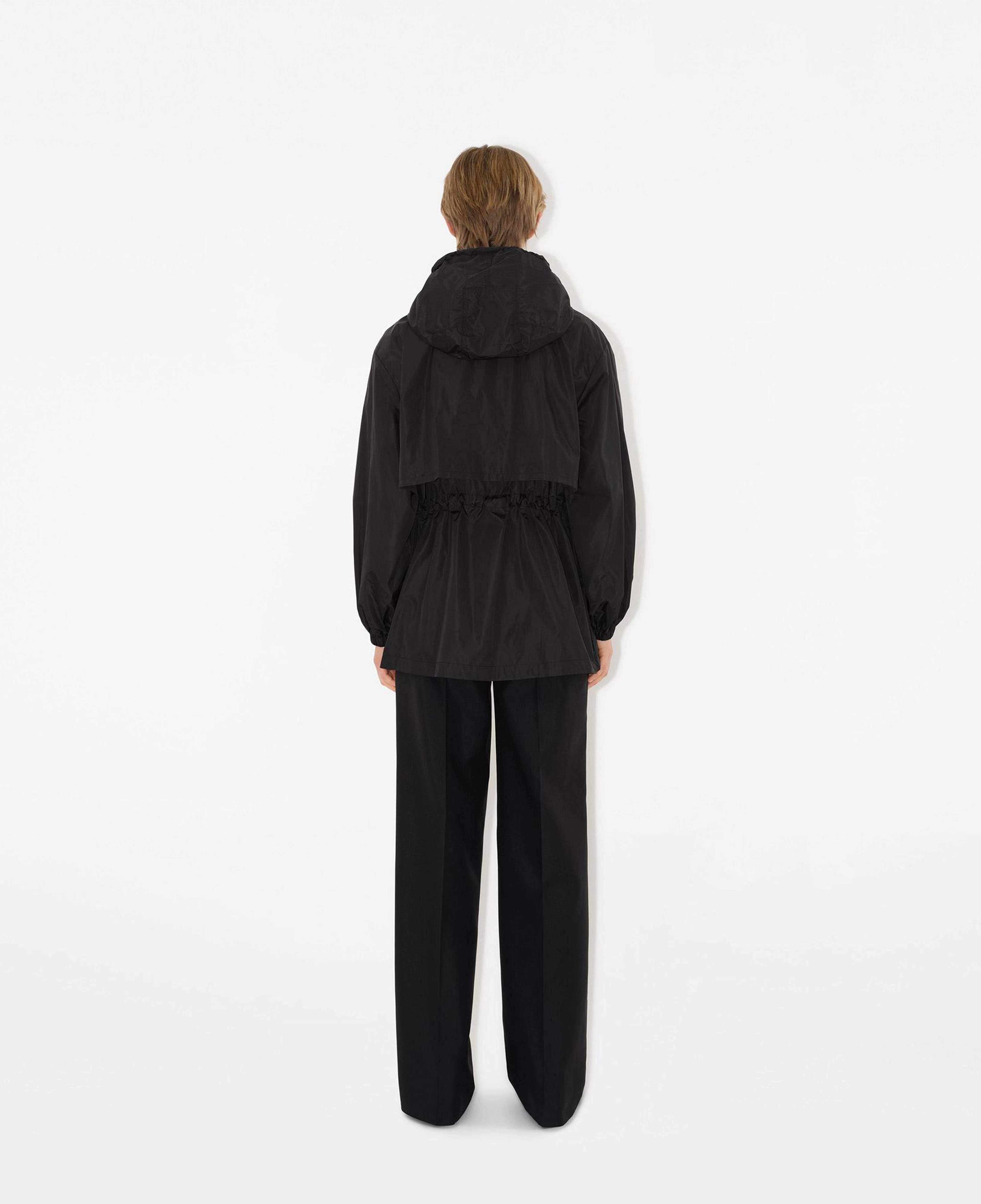 Burberry Nylon Hooded Kadın Siyah Mont
