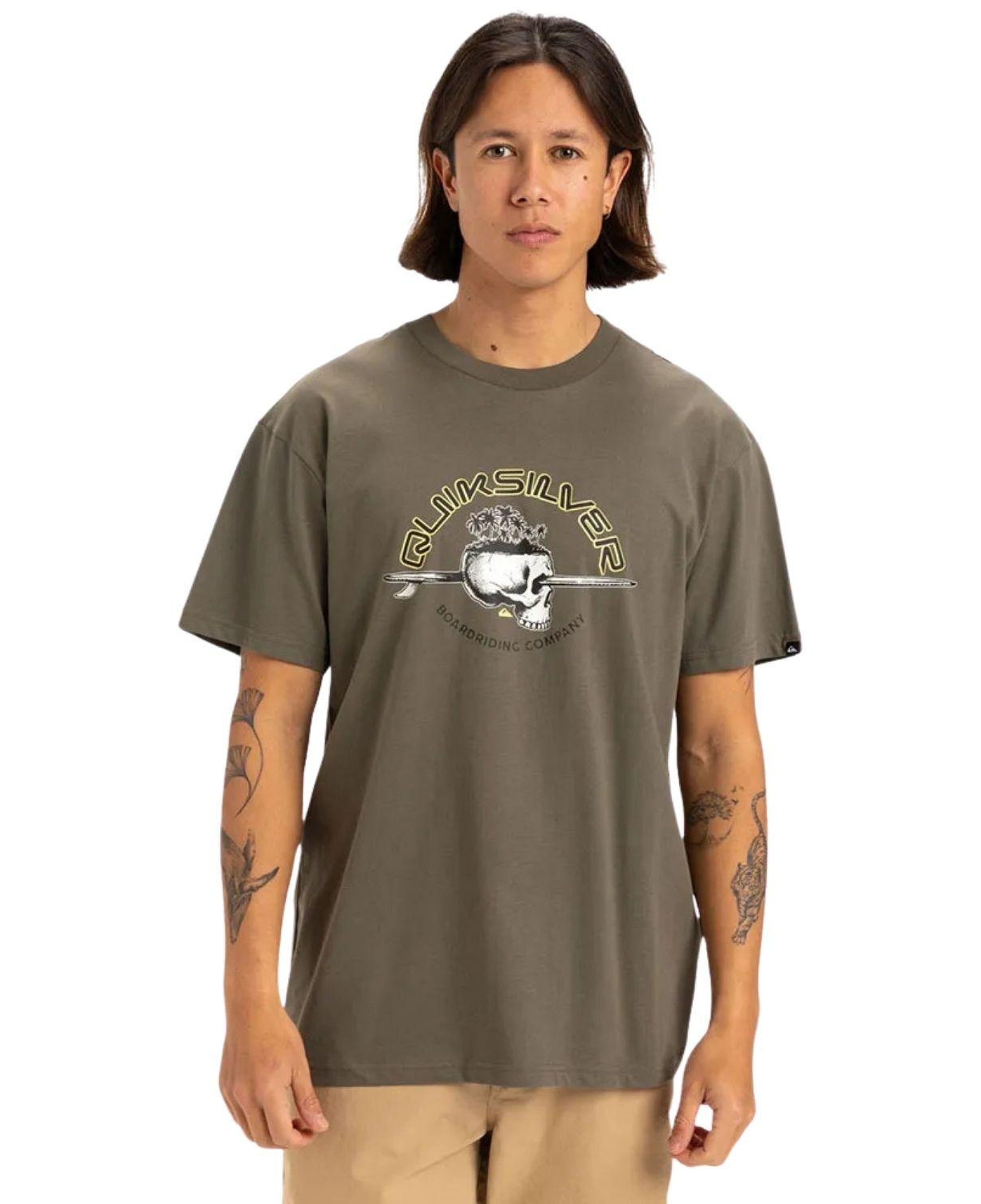 Quiksilver Skull Lines Erkek Tişört