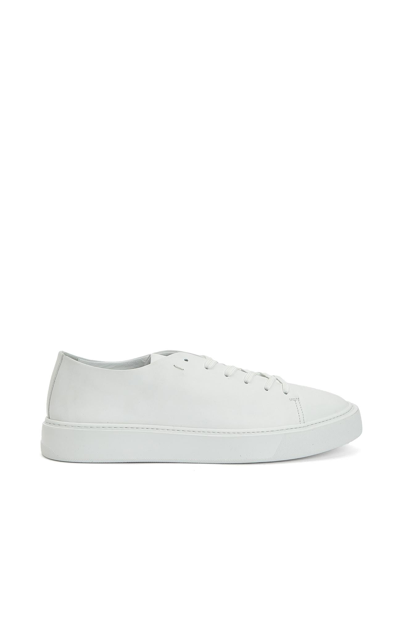Divarese Erkek Beyaz Bağcıklı Deri Sneaker