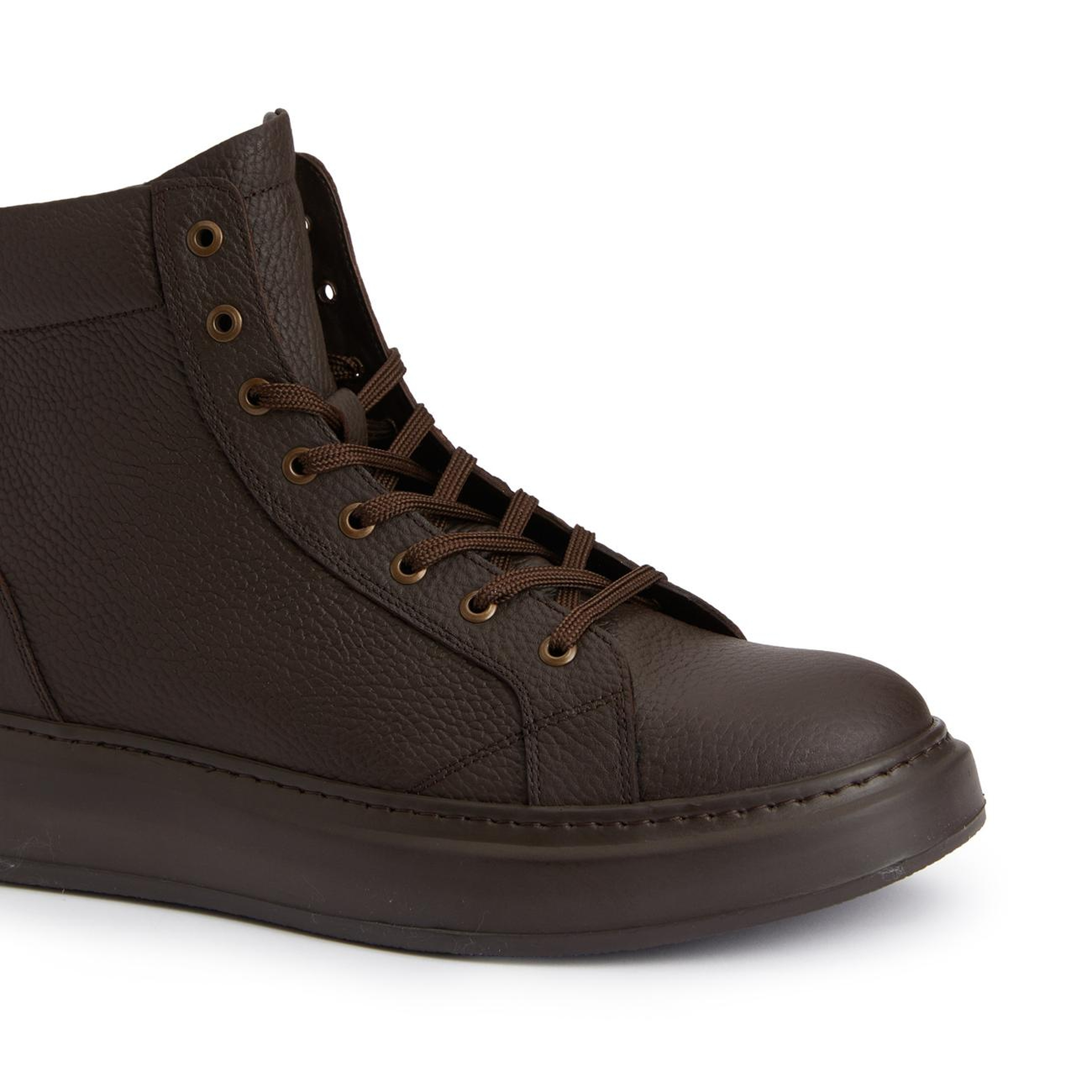 Divarese Erkek Kahverengi Deri Sneaker Bot