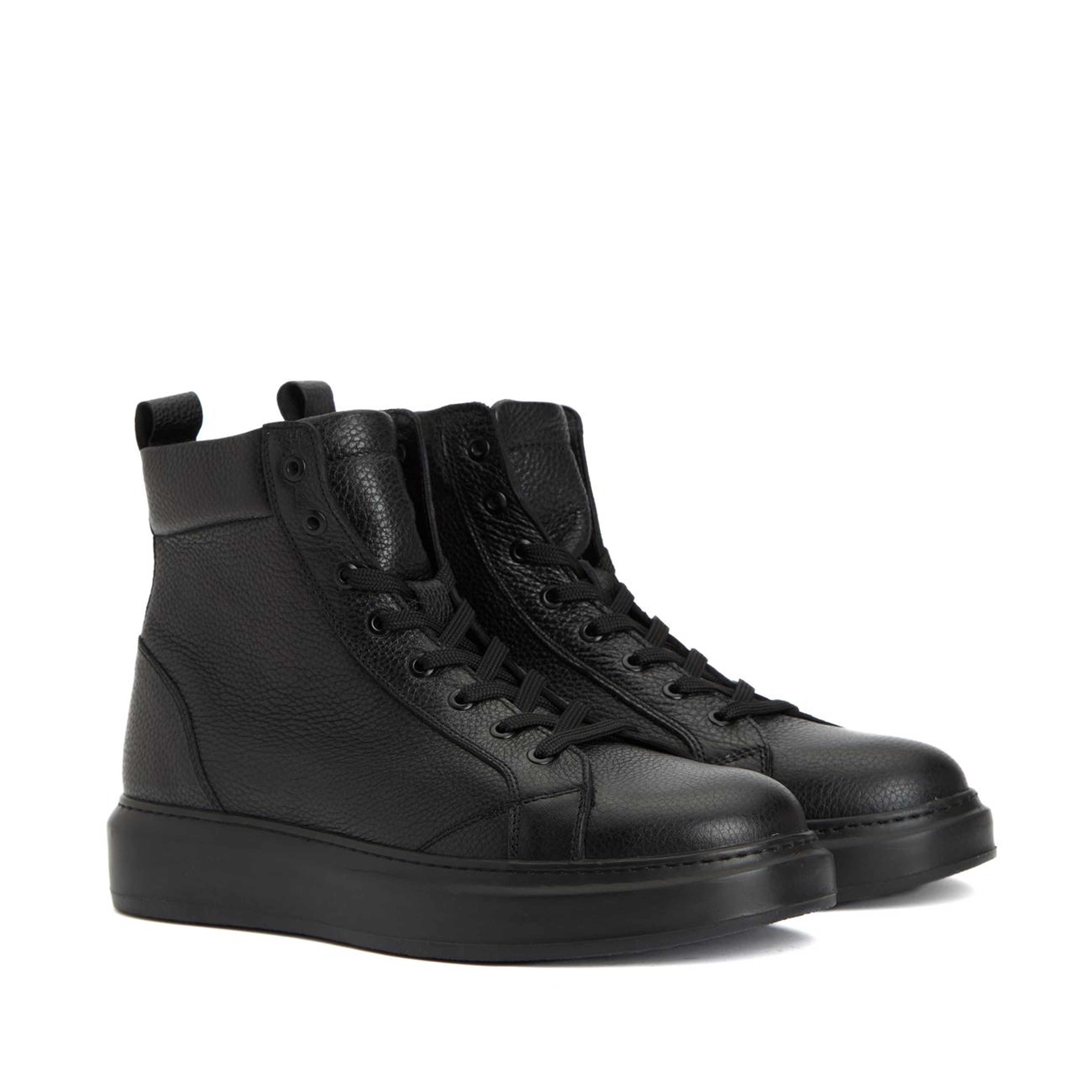 Divarese Erkek Siyah Deri Sneaker Bot