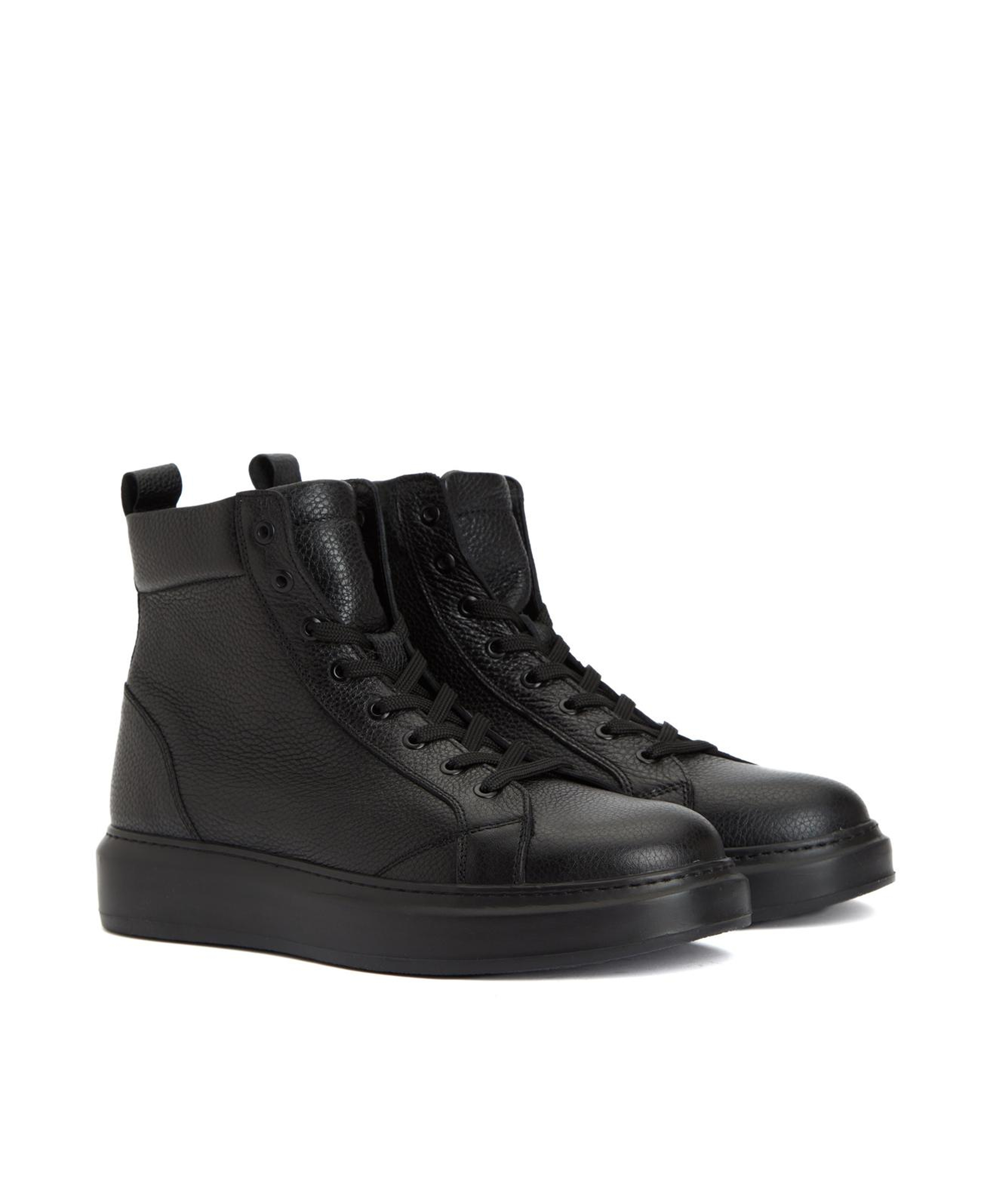 Divarese Erkek Siyah Deri Sneaker Bot