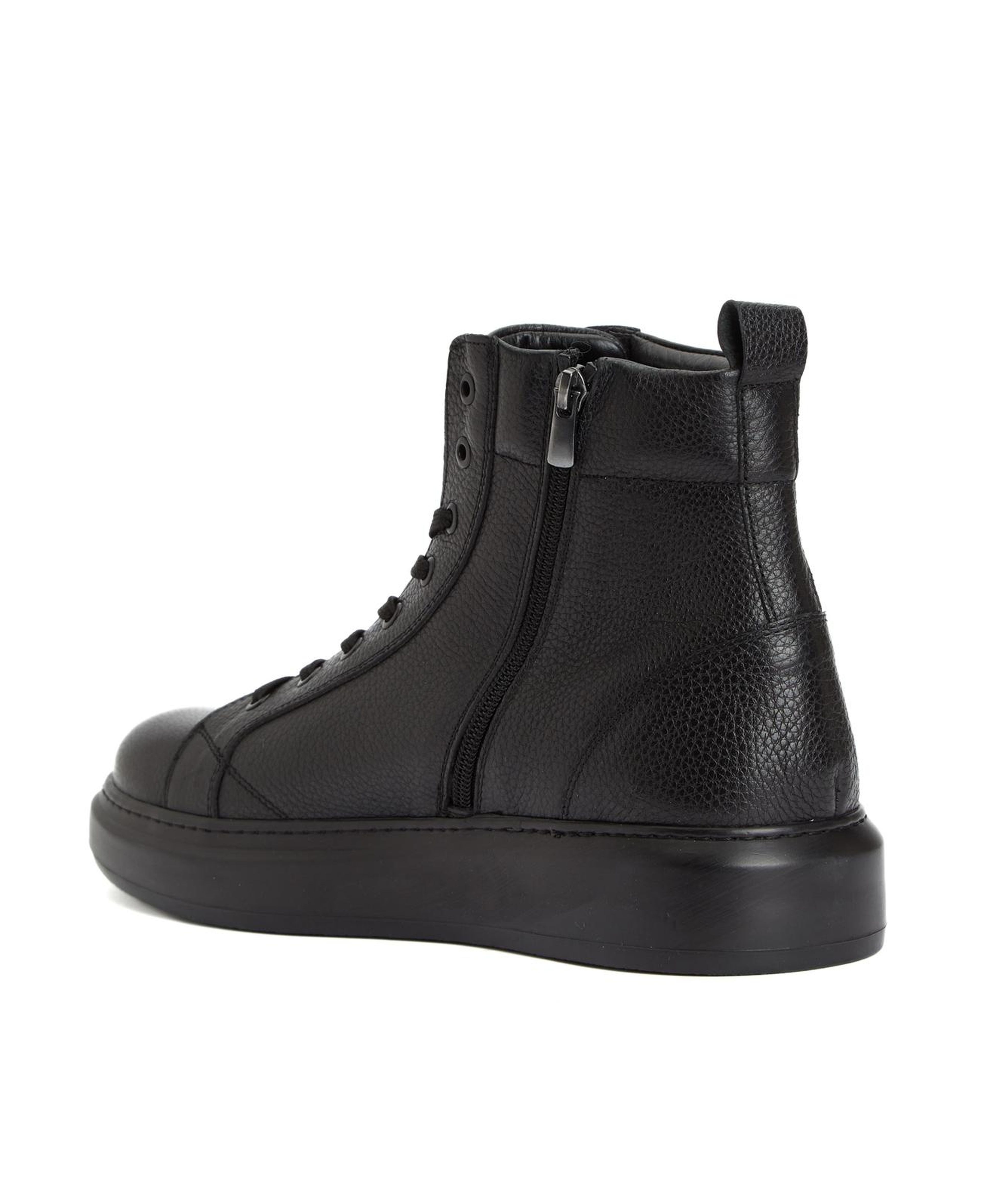 Divarese Erkek Siyah Deri Sneaker Bot
