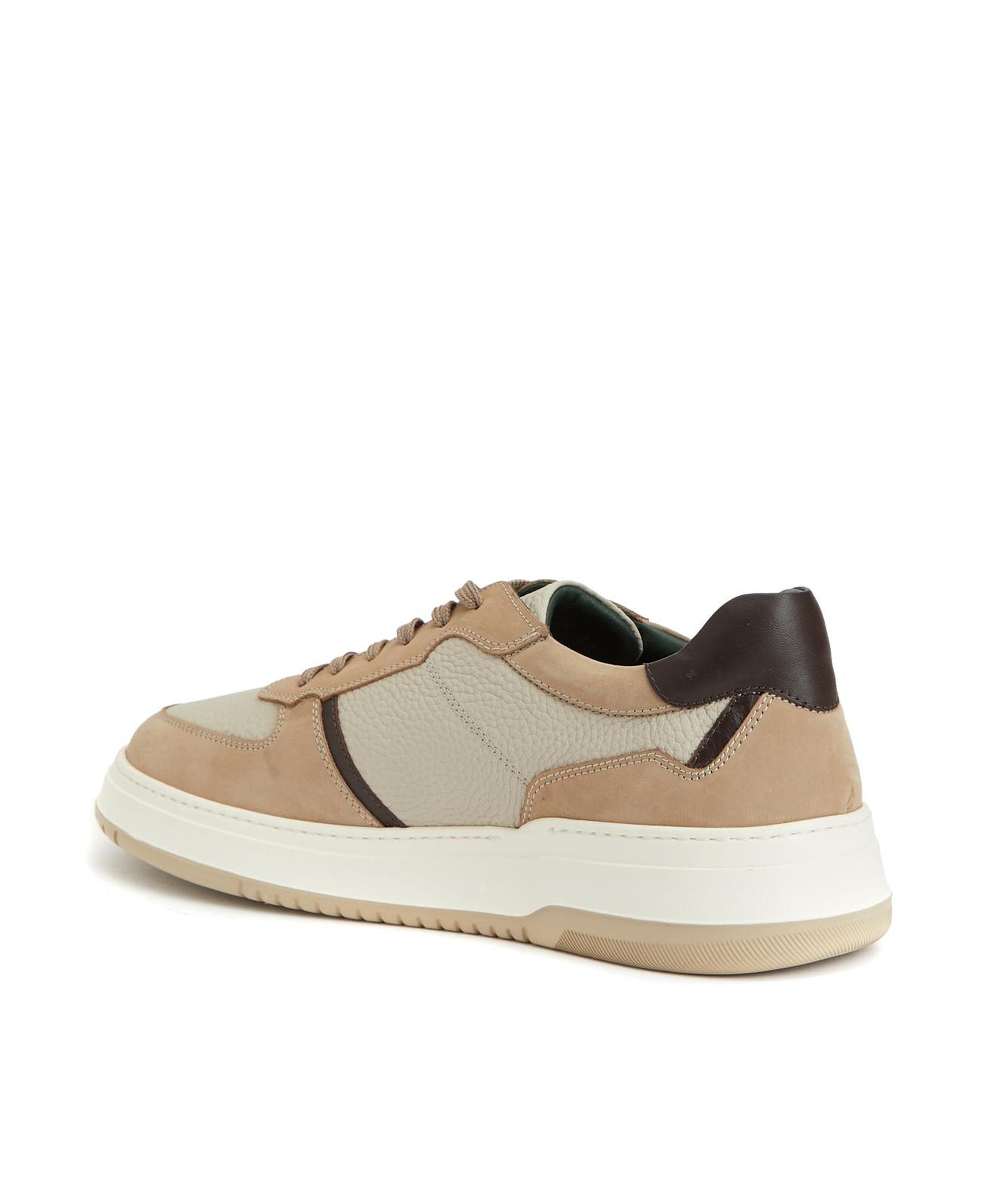 George Hogg Erkek Bej Deri Sneaker