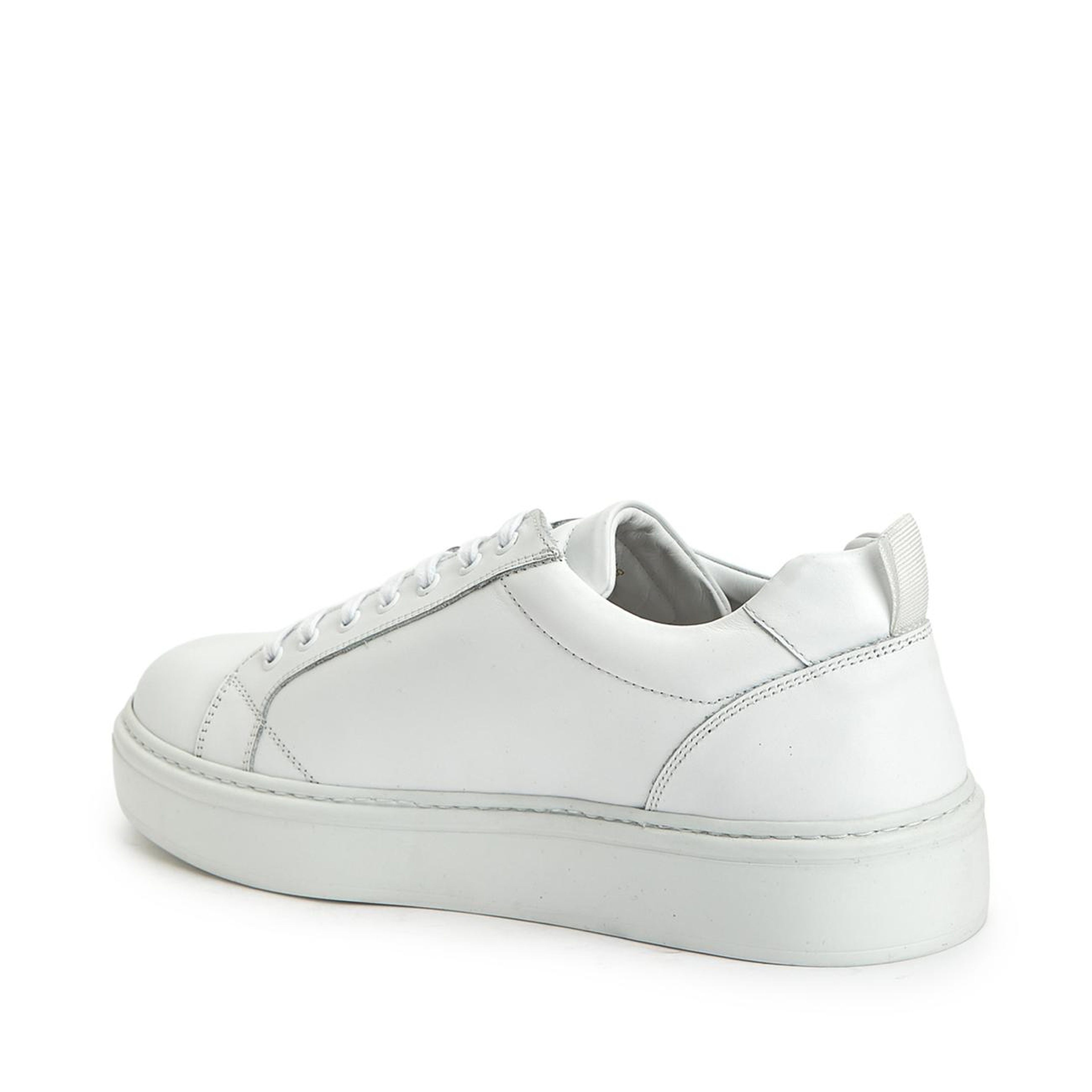 George Hogg Erkek Beyaz Deri Sneaker