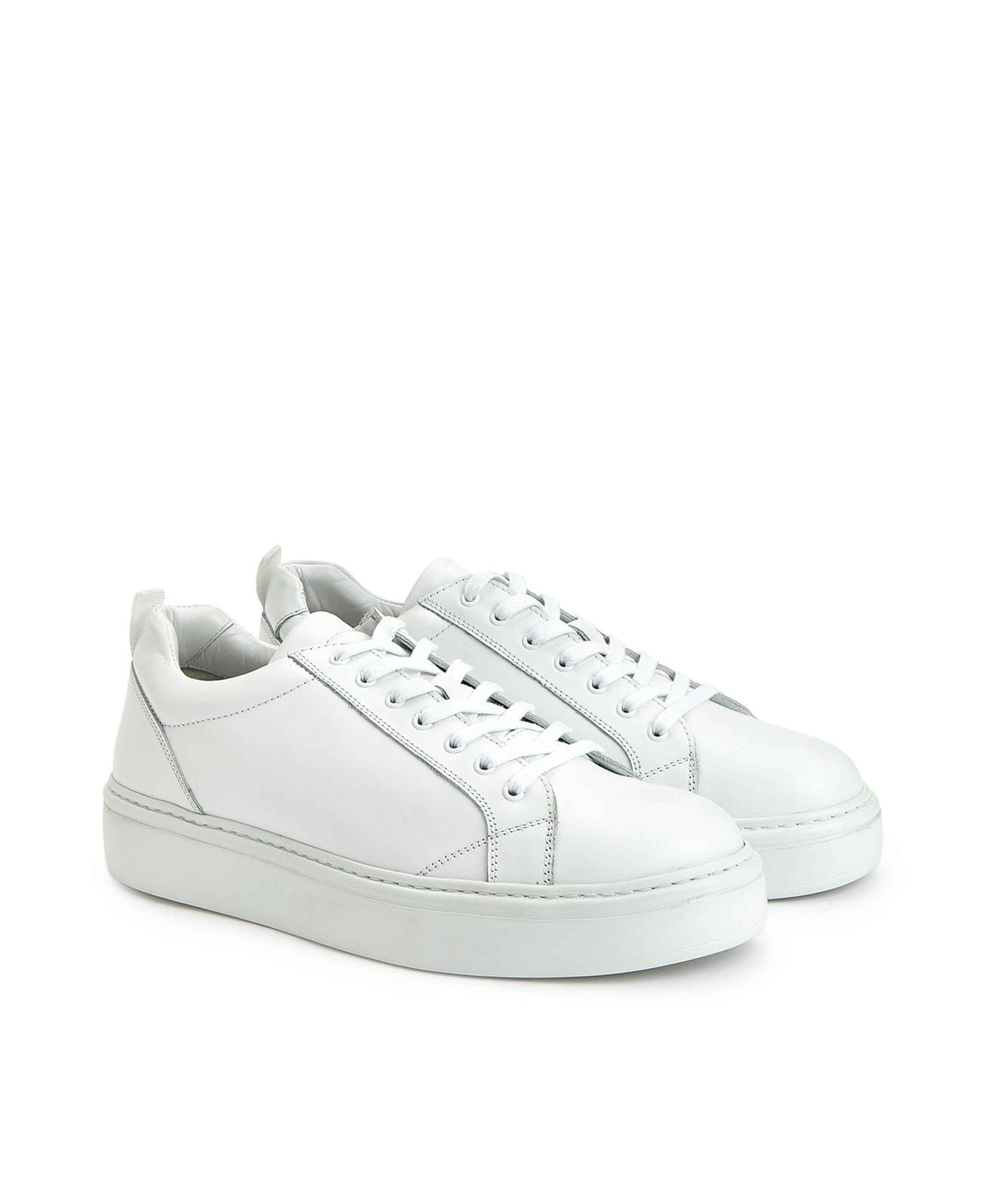 George Hogg Erkek Beyaz Deri Sneaker